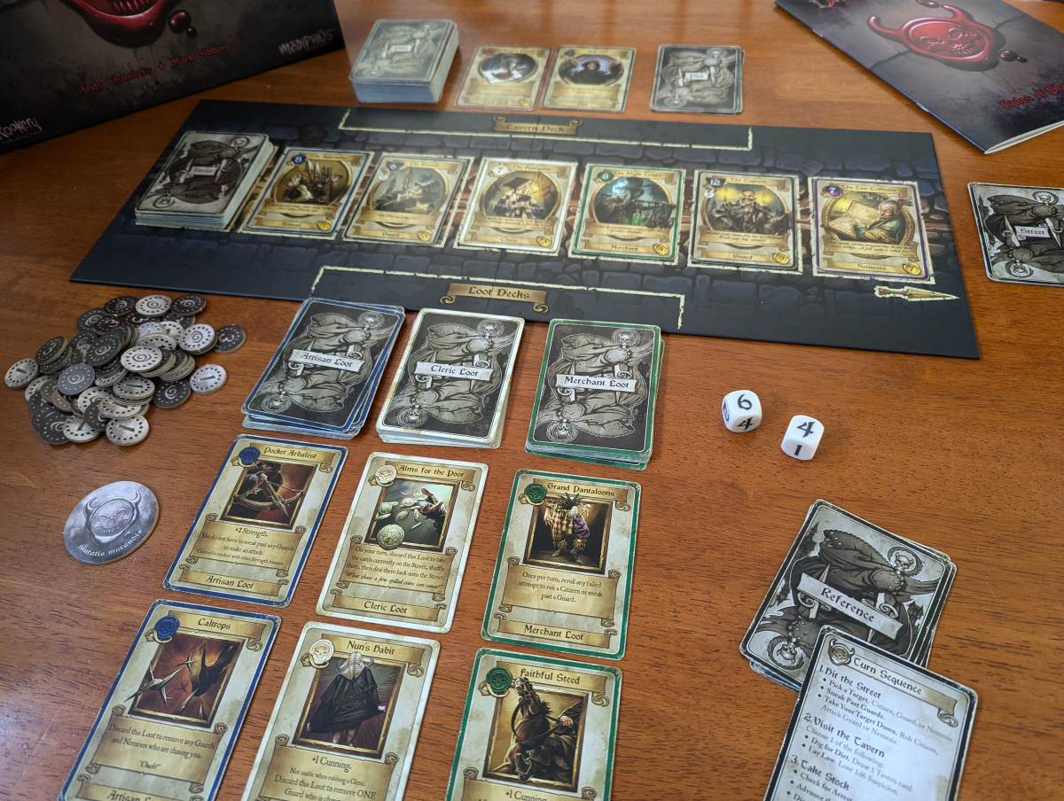 Dark Deeds board