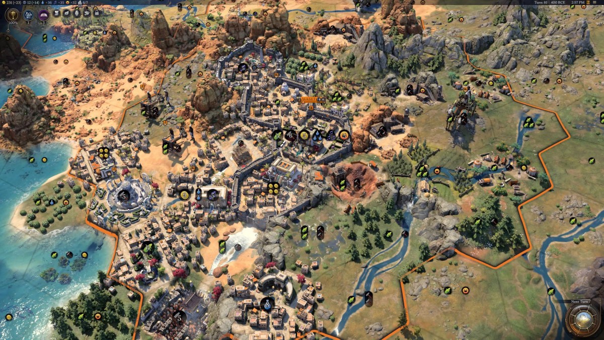 Civilization VII Egypt city