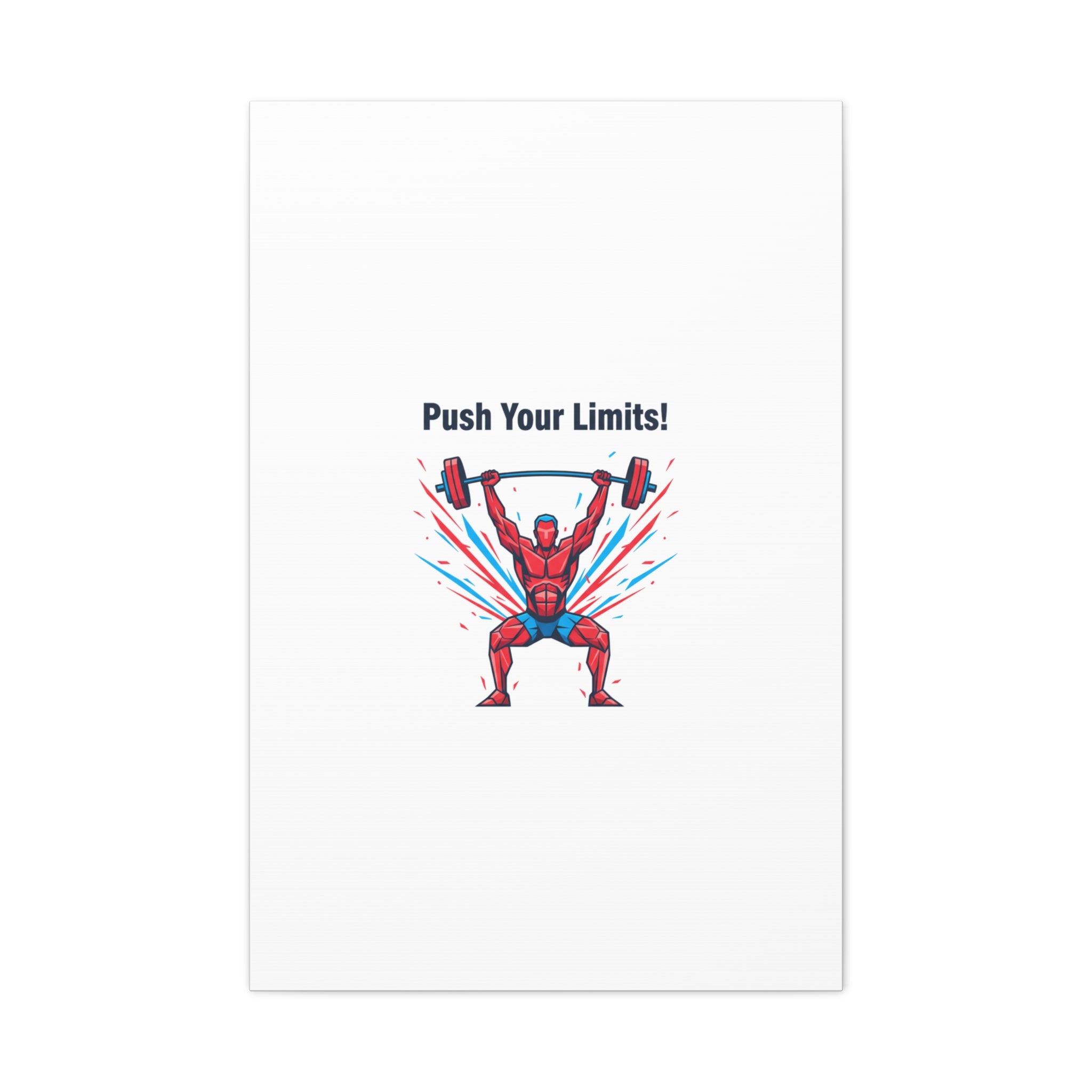 Push Your Limits Canvas | Fitness Motivation Wall Art