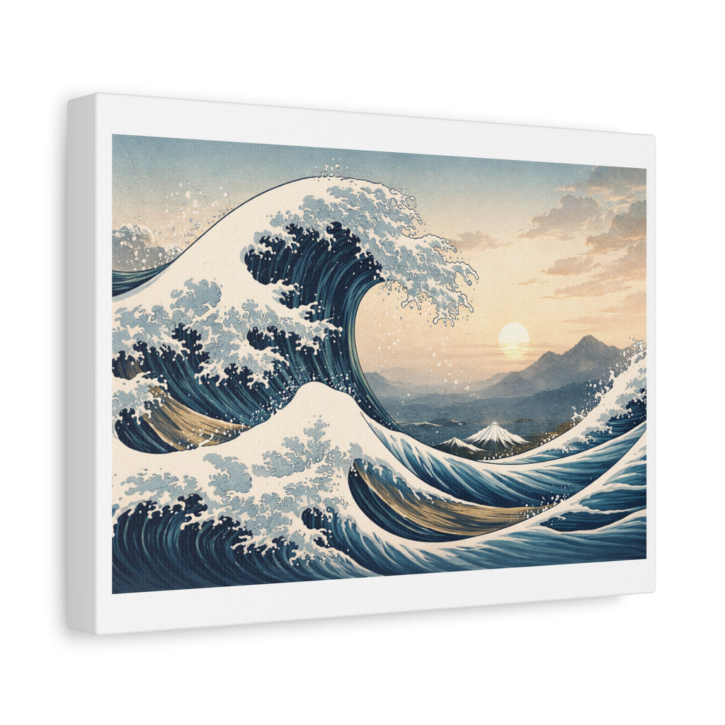 Hokusai Wave Matte Canvas Print — Stretched 1.25" Wall Art