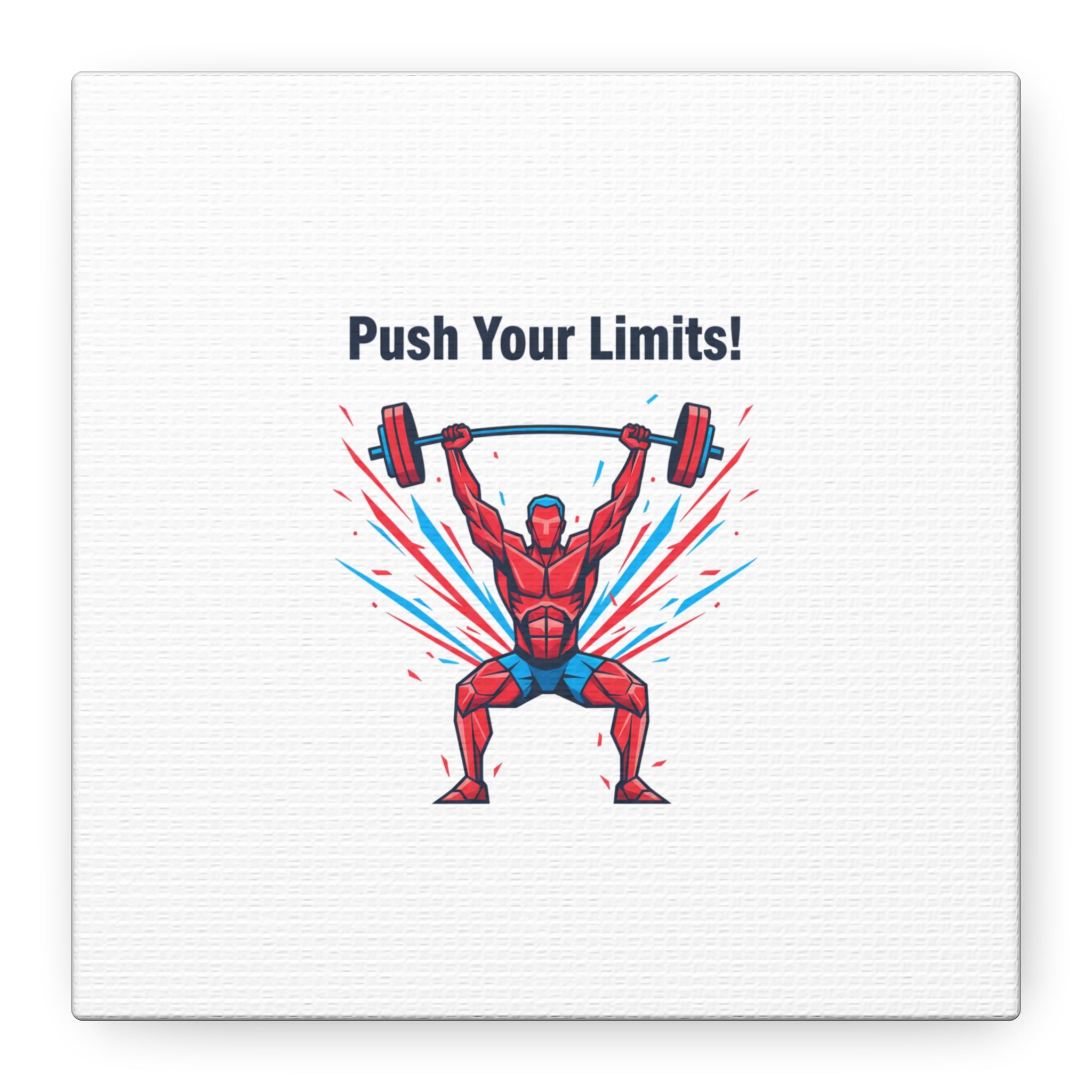 Push Your Limits Canvas | Fitness Motivation Wall Art