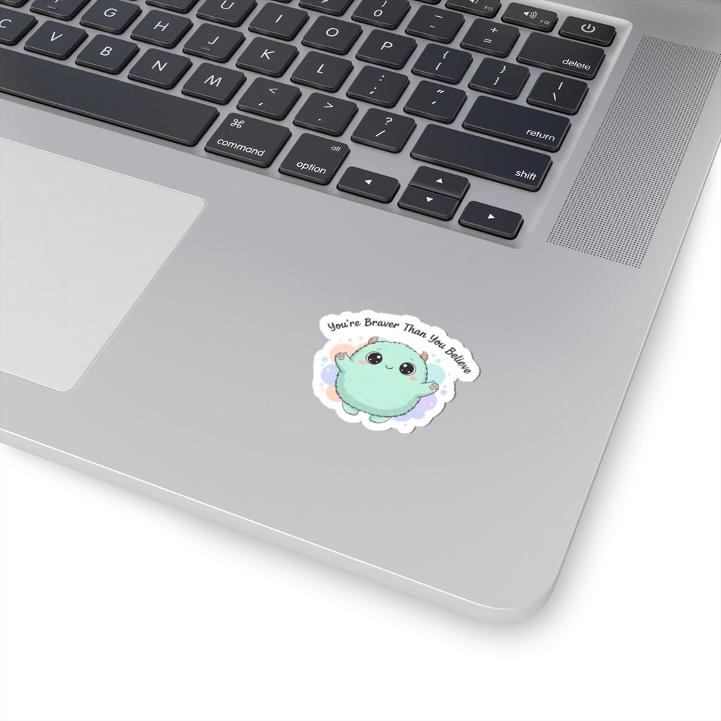 Brave Pastel Monster Sticker | Cute Monster Characters, Therapy Monster