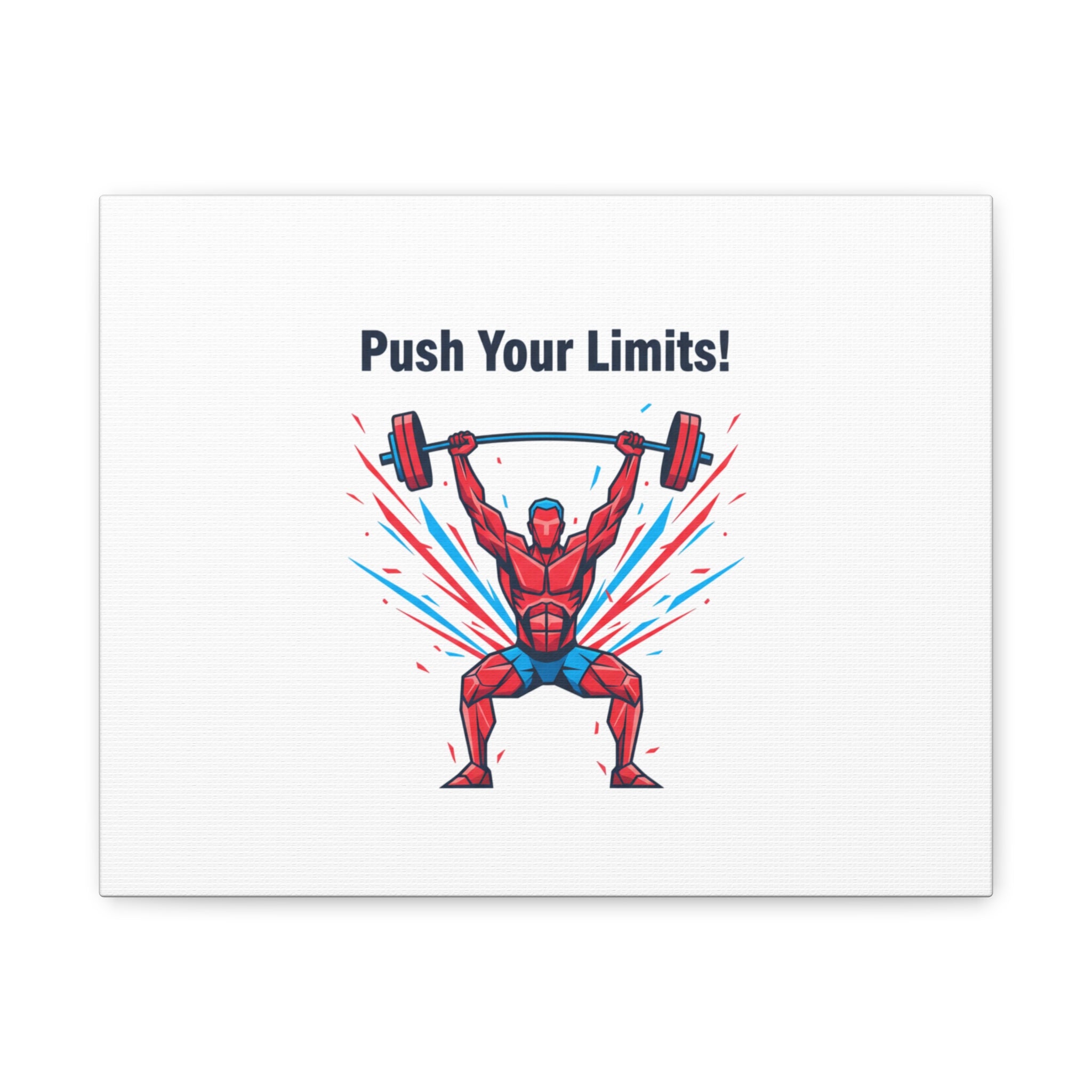 Push Your Limits Canvas | Fitness Motivation Wall Art