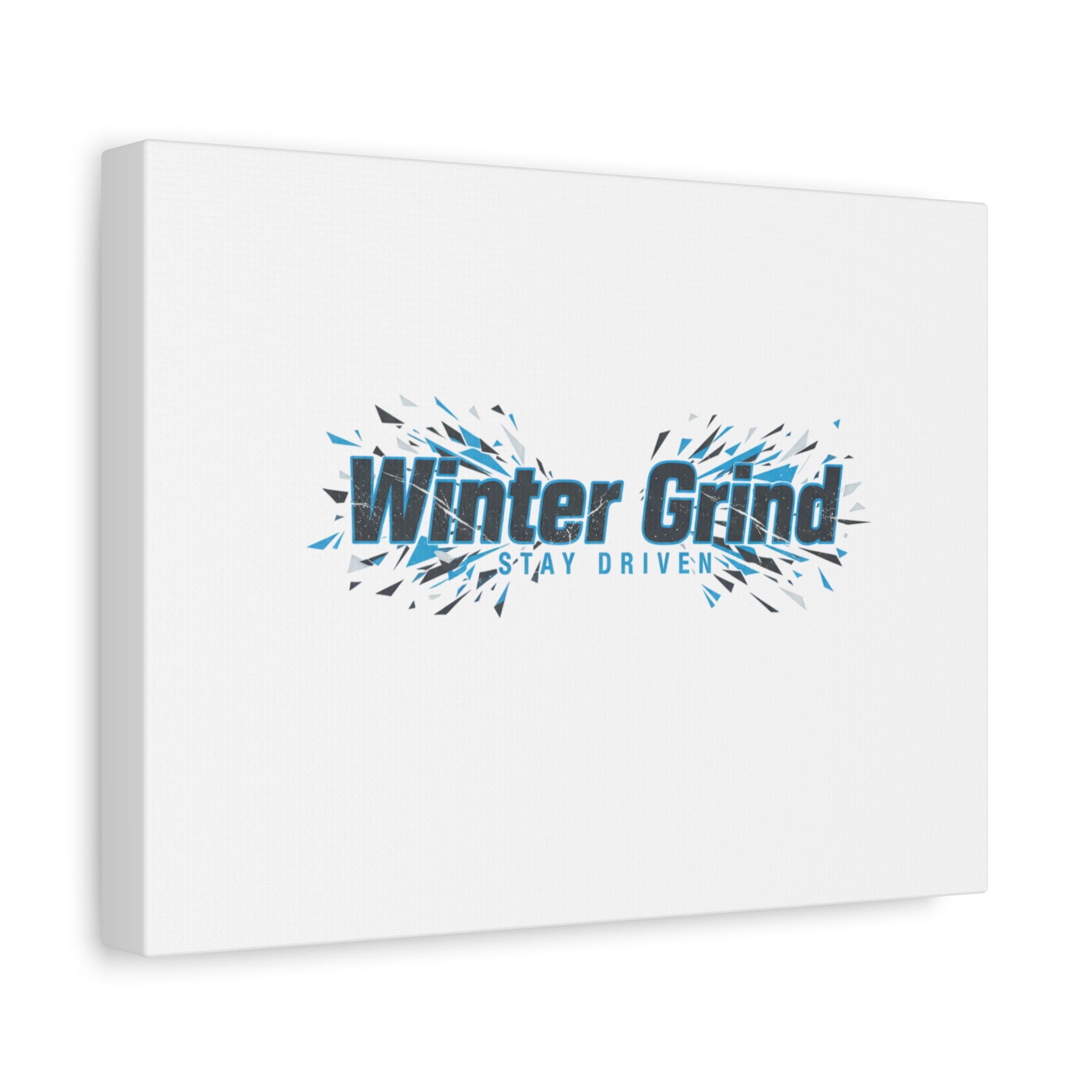 Winter Grind Canvas | Fitness Motivation, Sweat Through Winter Wall Art
