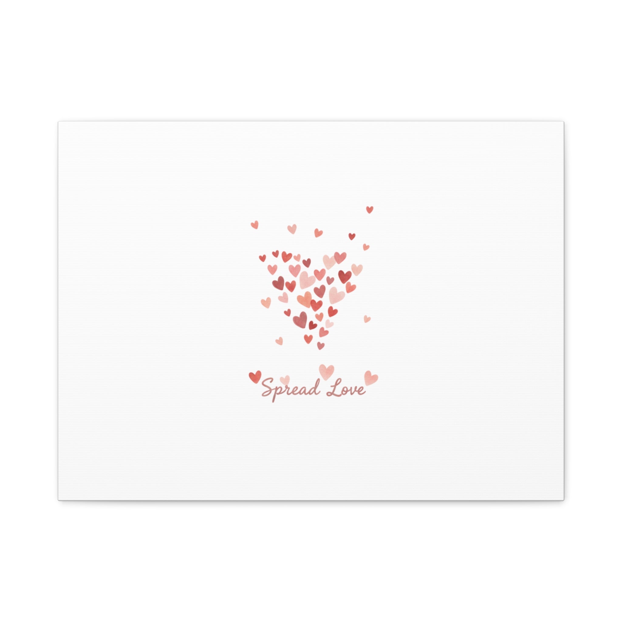 Tiny Heart Confetti Matte Canvas | Spread Love Wall Art