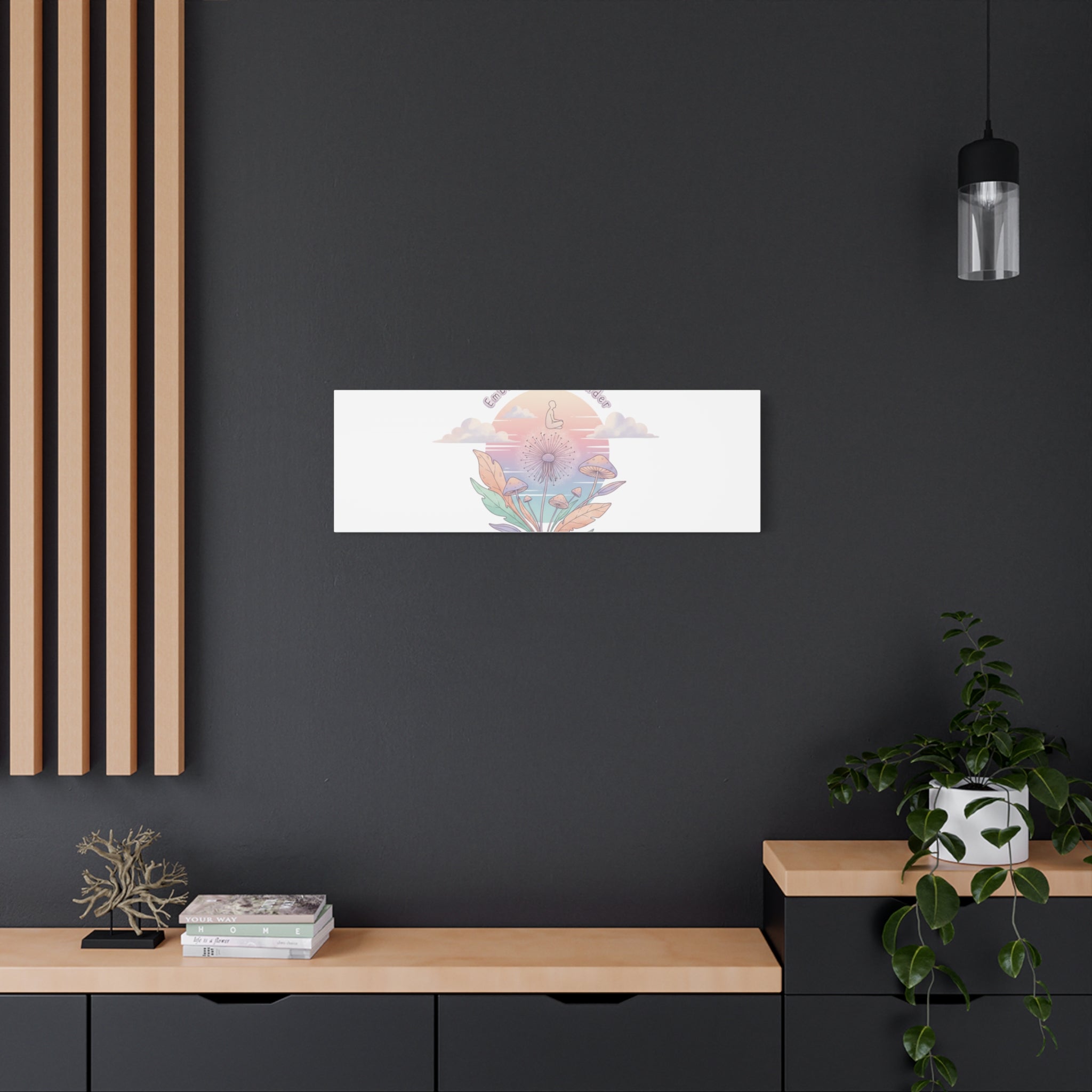 Embrace the Wonder pastel surreal nature print, Canvas