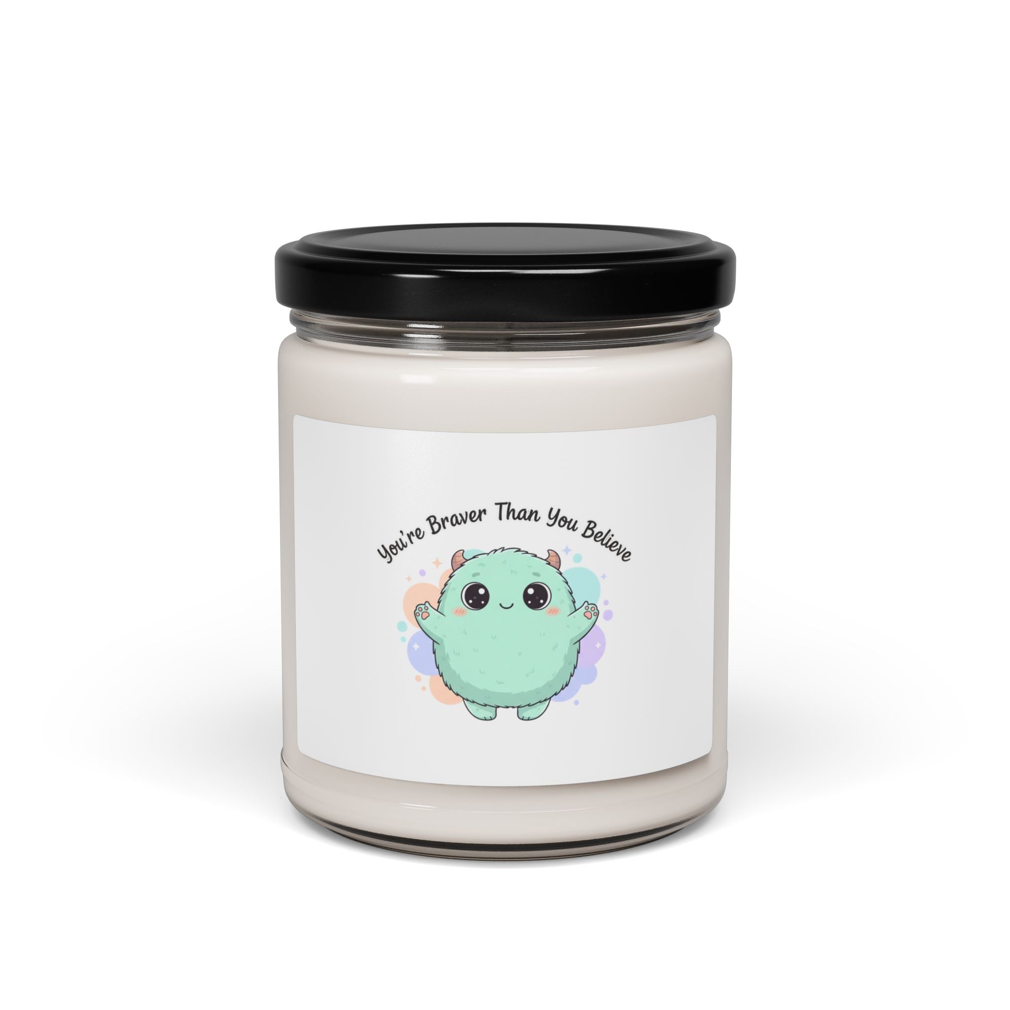 You're Braver Than You Believe Candle | Scented Soy Candle, Cute Monster