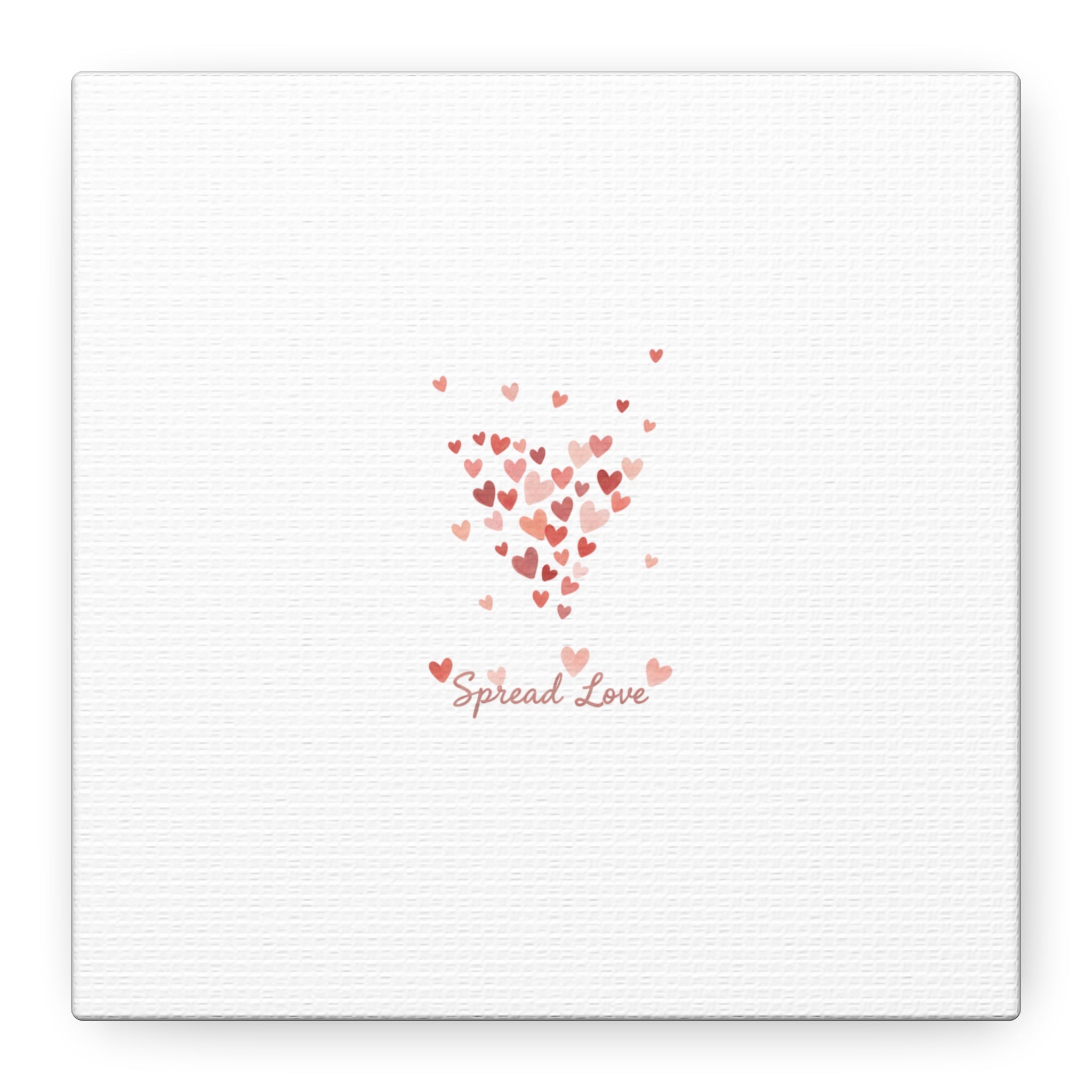 Tiny Heart Confetti Matte Canvas | Spread Love Wall Art