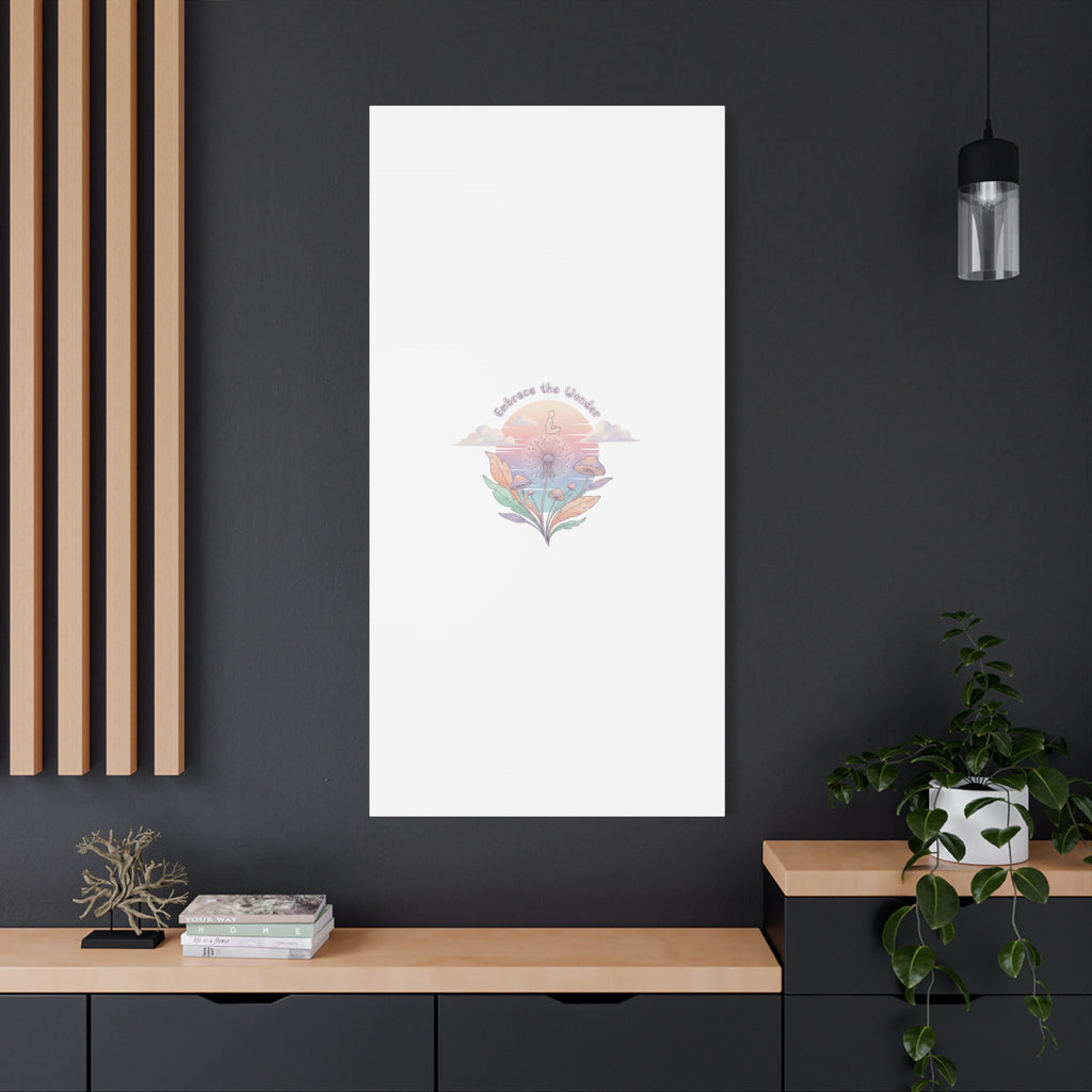 Embrace the Wonder pastel surreal nature print, Canvas