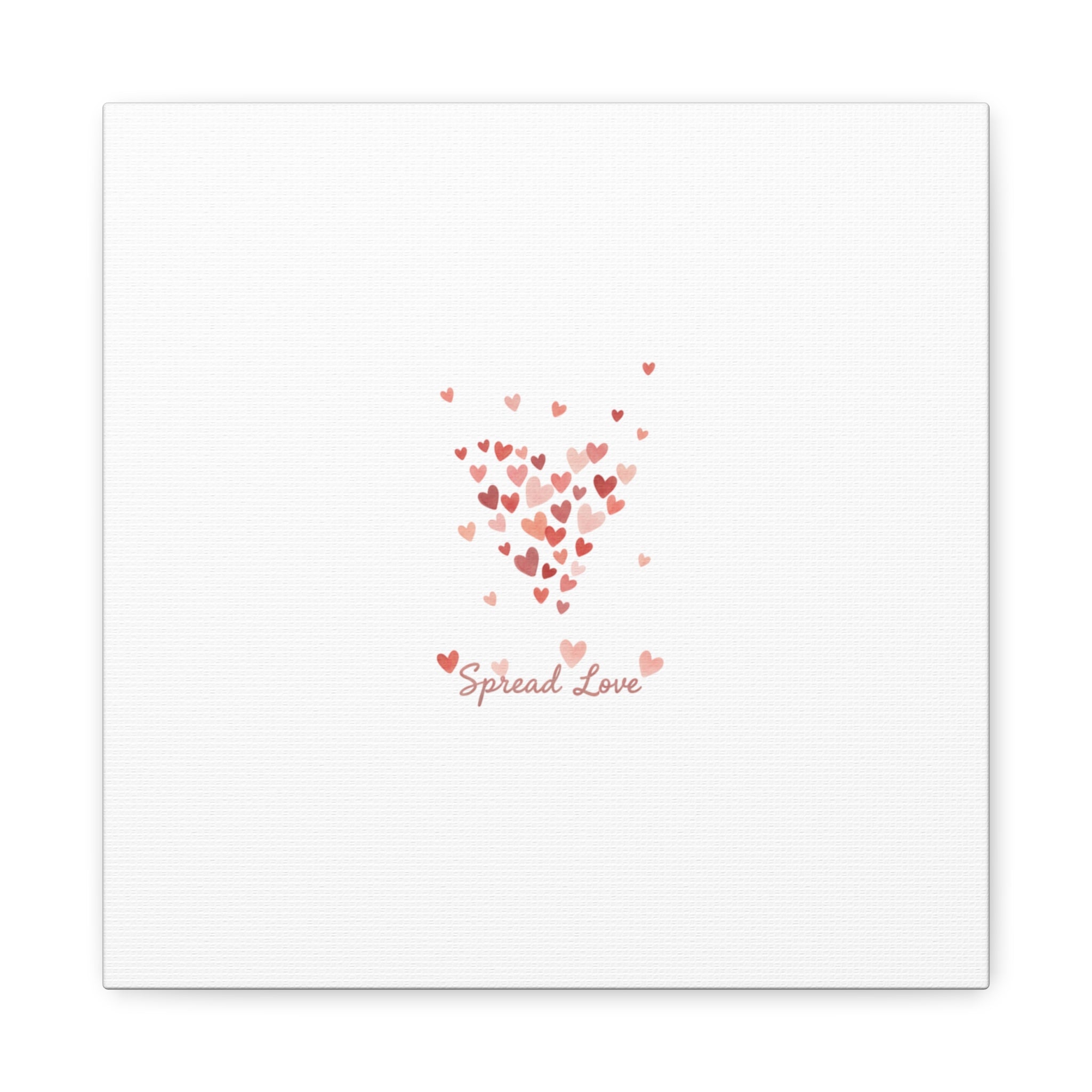 Tiny Heart Confetti Matte Canvas | Spread Love Wall Art