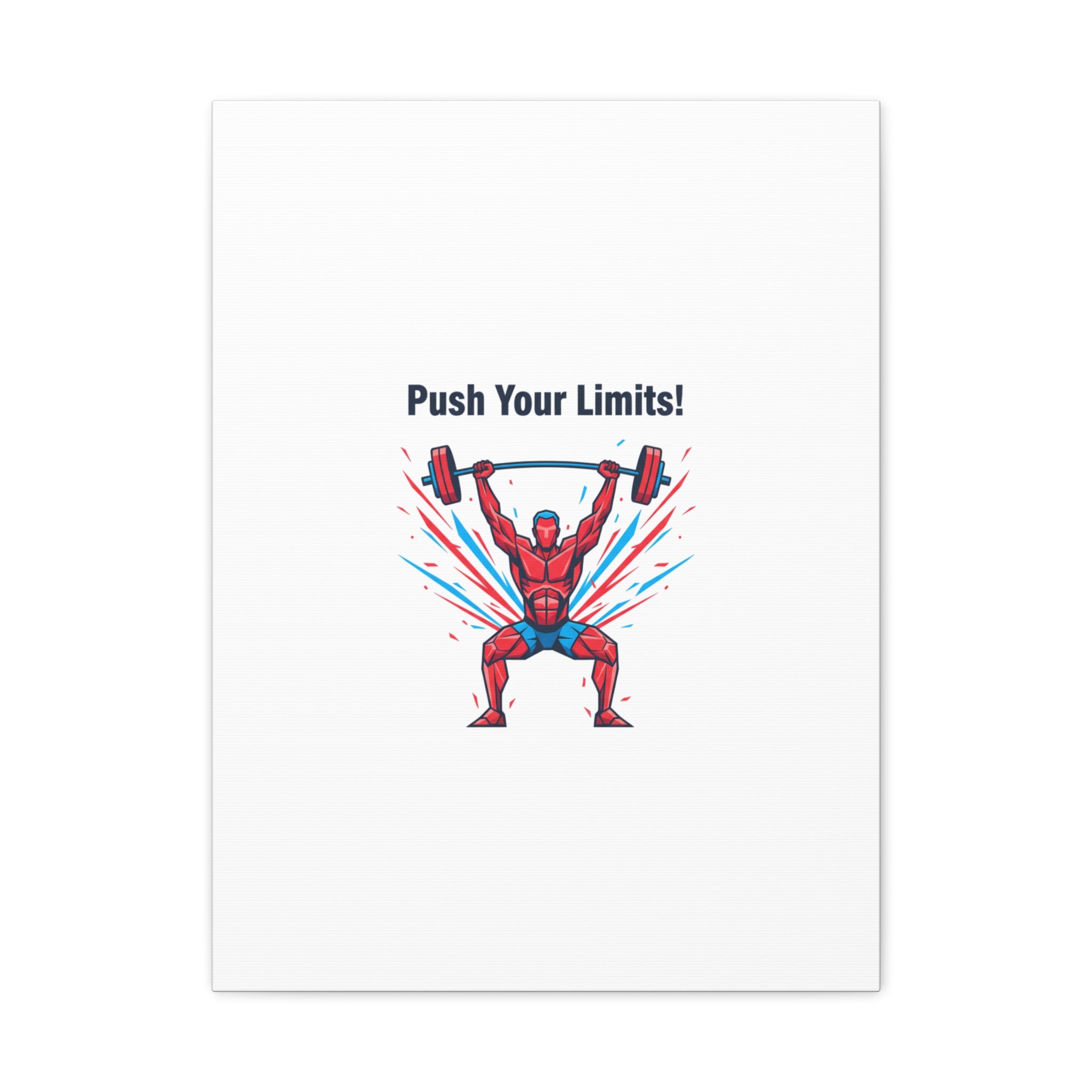 Push Your Limits Canvas | Fitness Motivation Wall Art