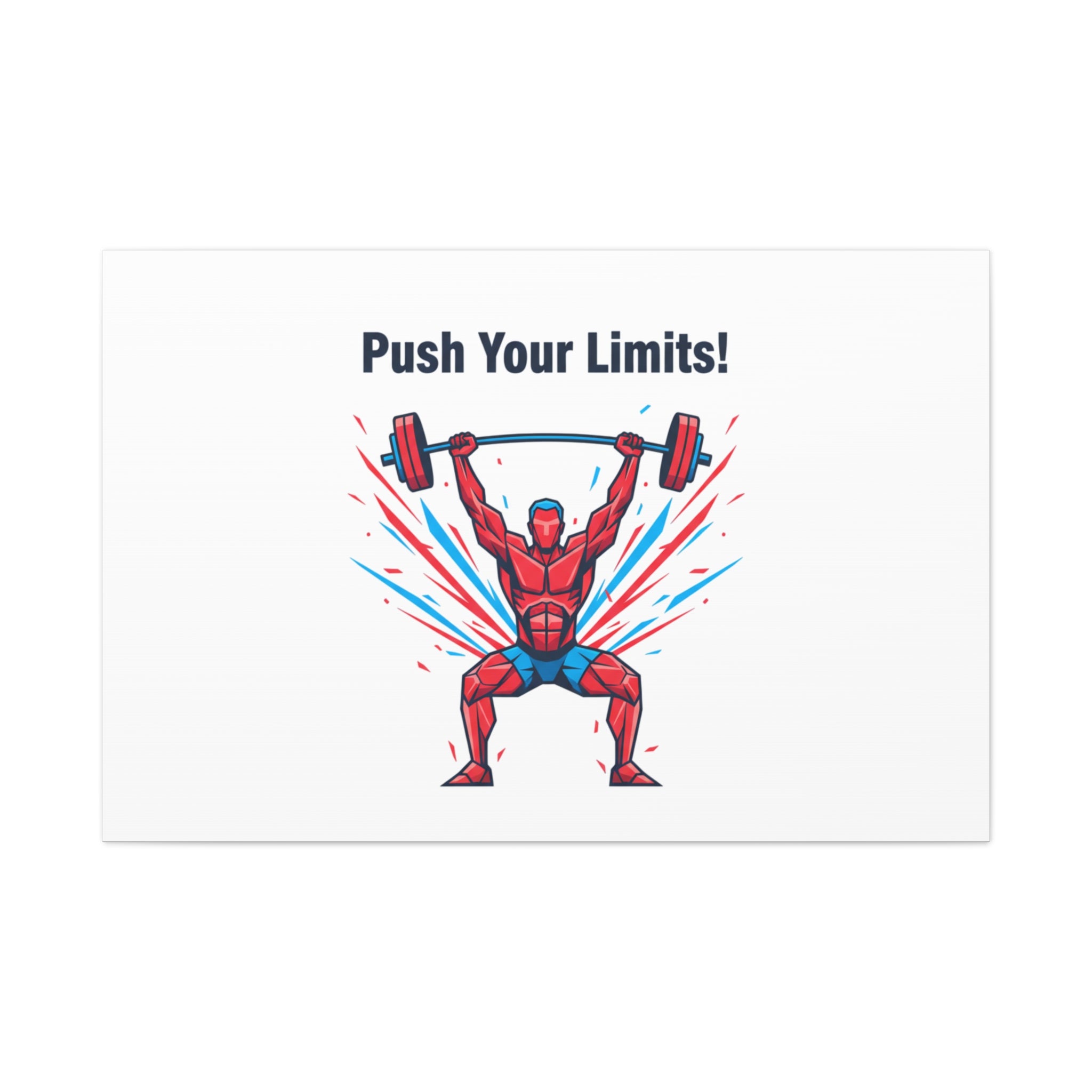 Push Your Limits Canvas | Fitness Motivation Wall Art