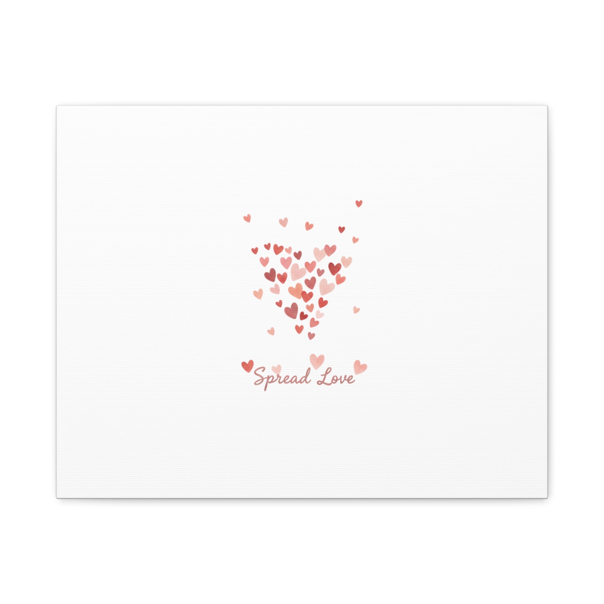 Tiny Heart Confetti Matte Canvas | Spread Love Wall Art