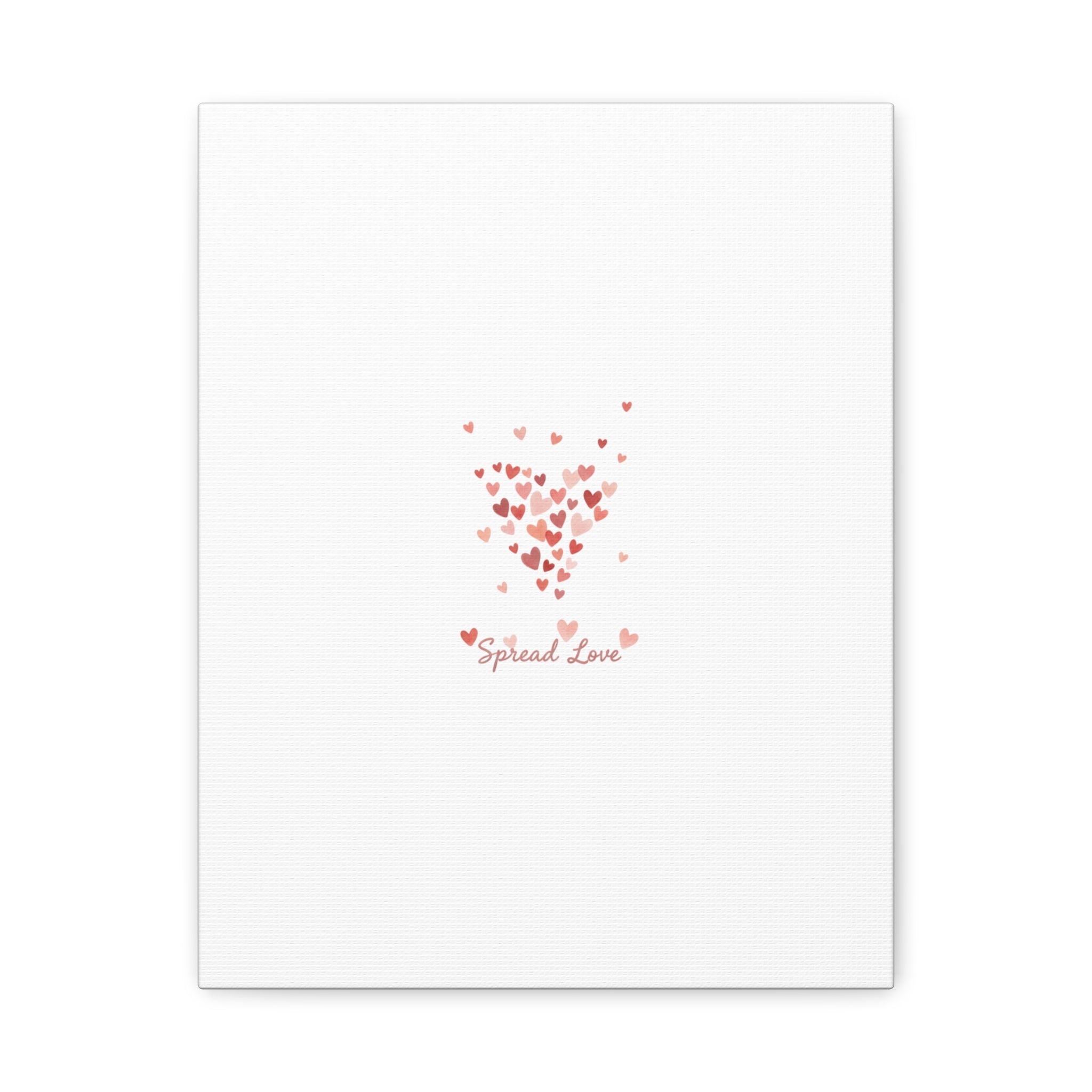 Tiny Heart Confetti Matte Canvas | Spread Love Wall Art