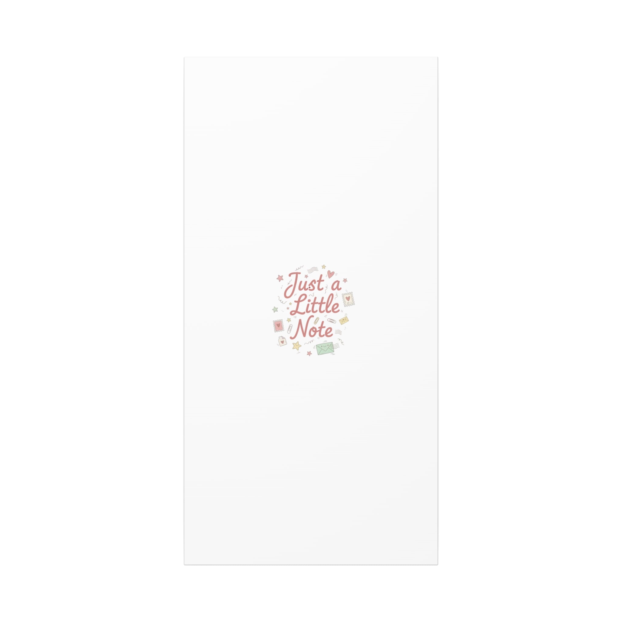 Just a Little Note Canvas | Handwritten Doodle Sketch Aesthetic