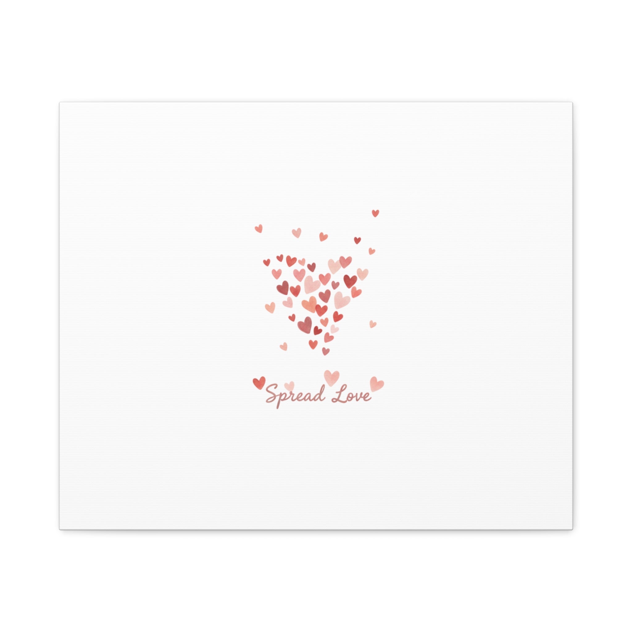Tiny Heart Confetti Matte Canvas | Spread Love Wall Art