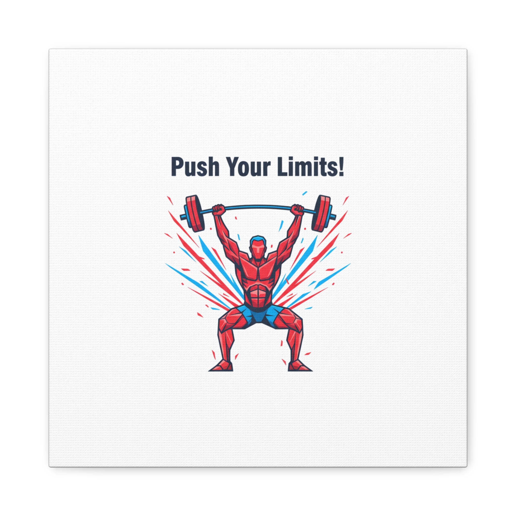 Push Your Limits Canvas | Fitness Motivation Wall Art