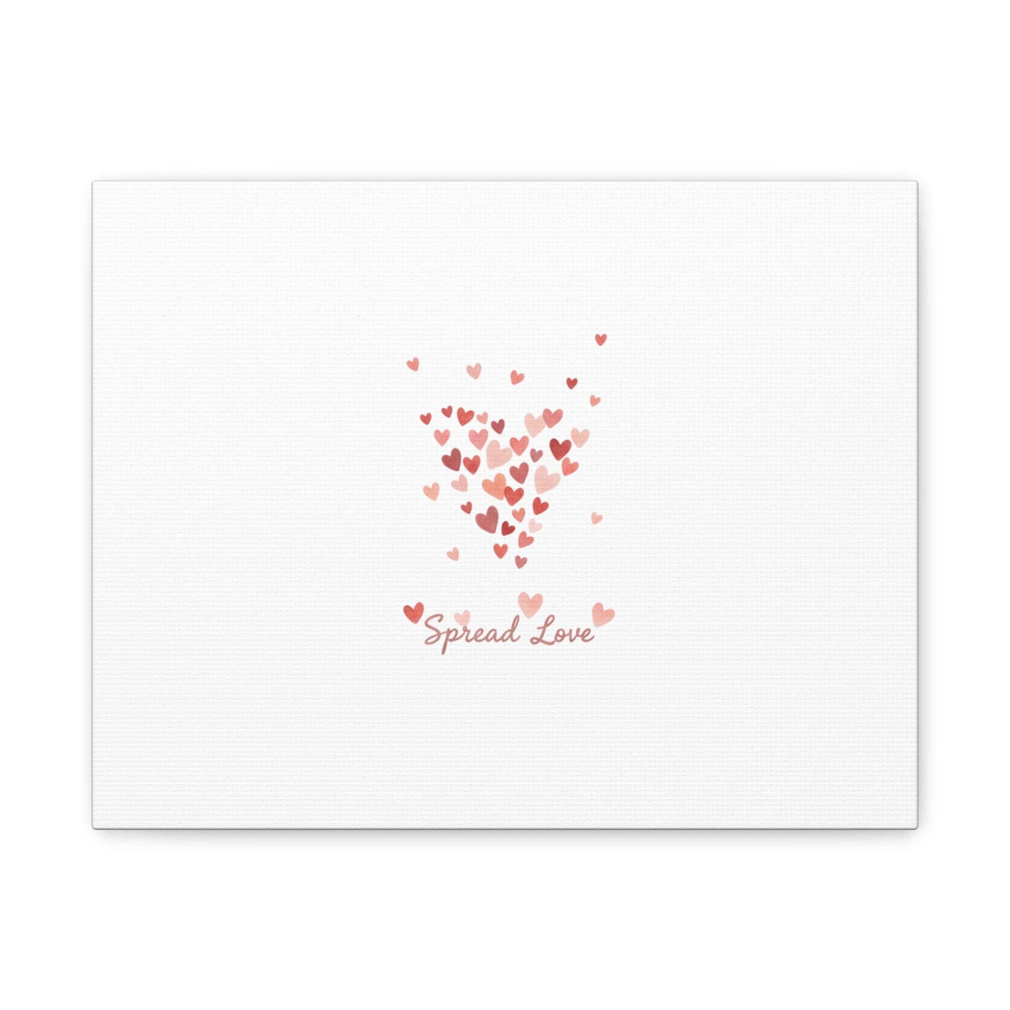 Tiny Heart Confetti Matte Canvas | Spread Love Wall Art