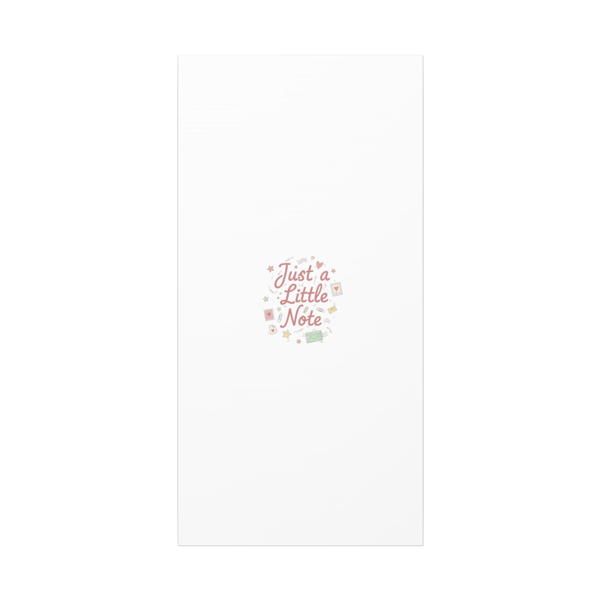 Just a Little Note Canvas | Handwritten Doodle Sketch Aesthetic