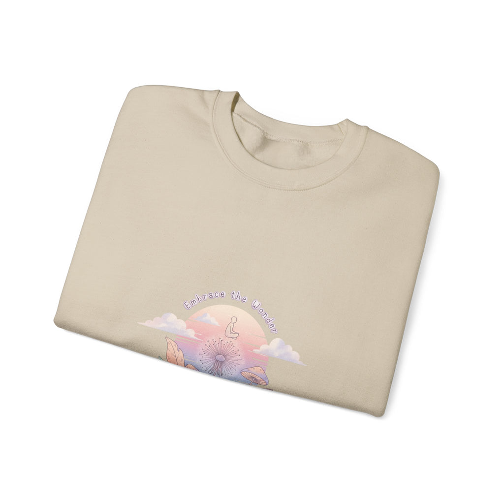 gentle cosmic creature sweatshirt | wholesome surrealism, pastel existential