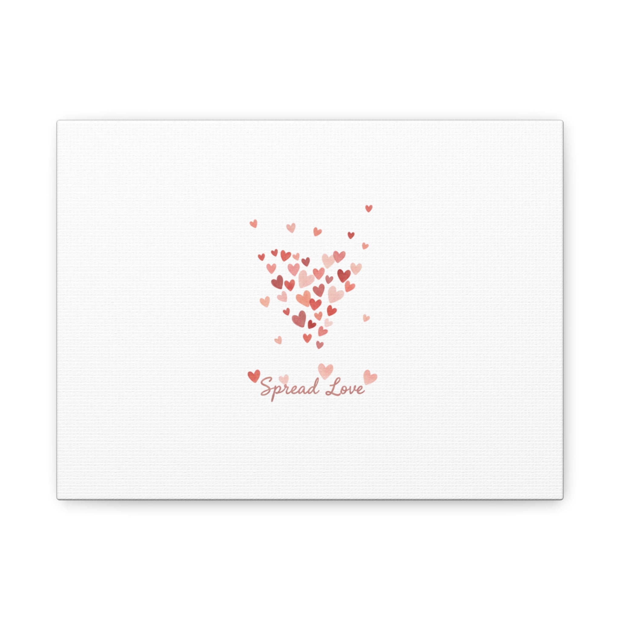 Tiny Heart Confetti Matte Canvas | Spread Love Wall Art