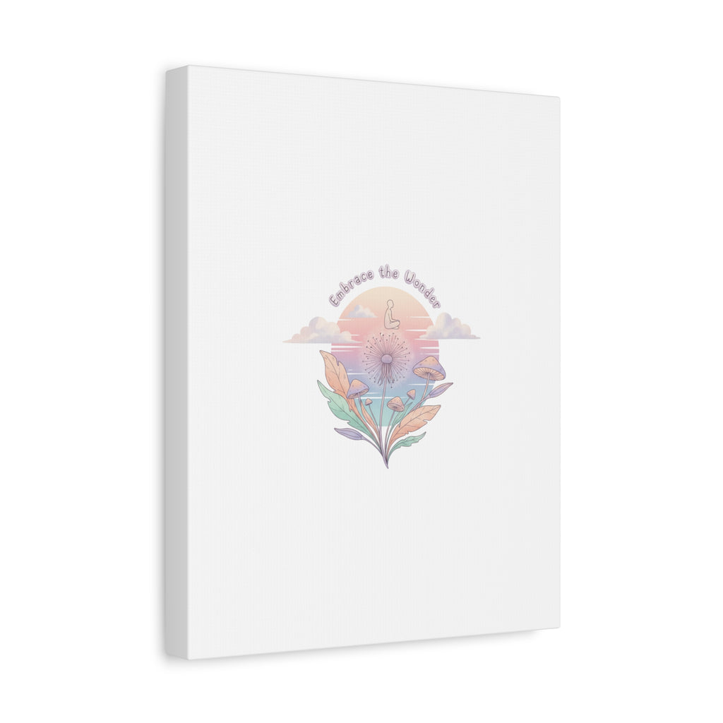 Embrace the Wonder pastel surreal nature print, Canvas