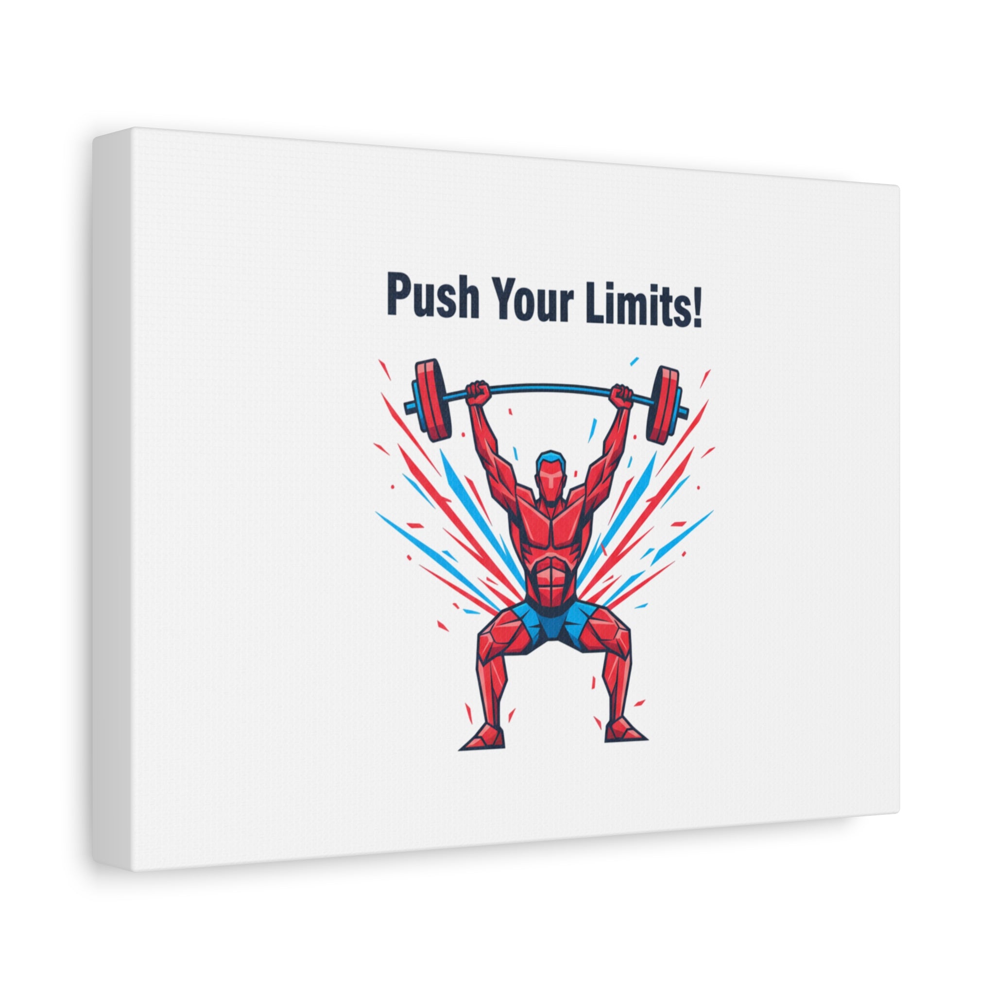 Push Your Limits Canvas | Fitness Motivation Wall Art