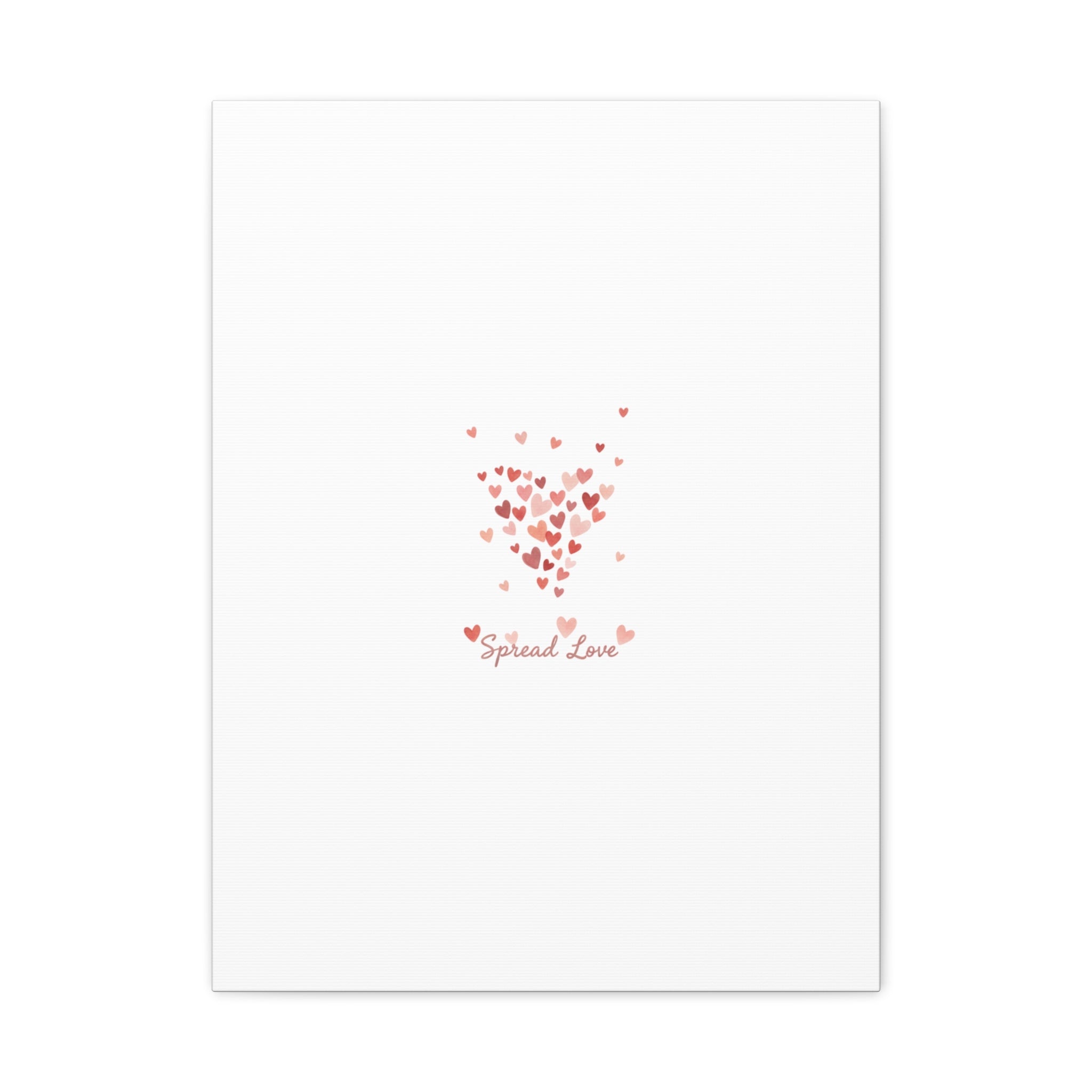 Tiny Heart Confetti Matte Canvas | Spread Love Wall Art