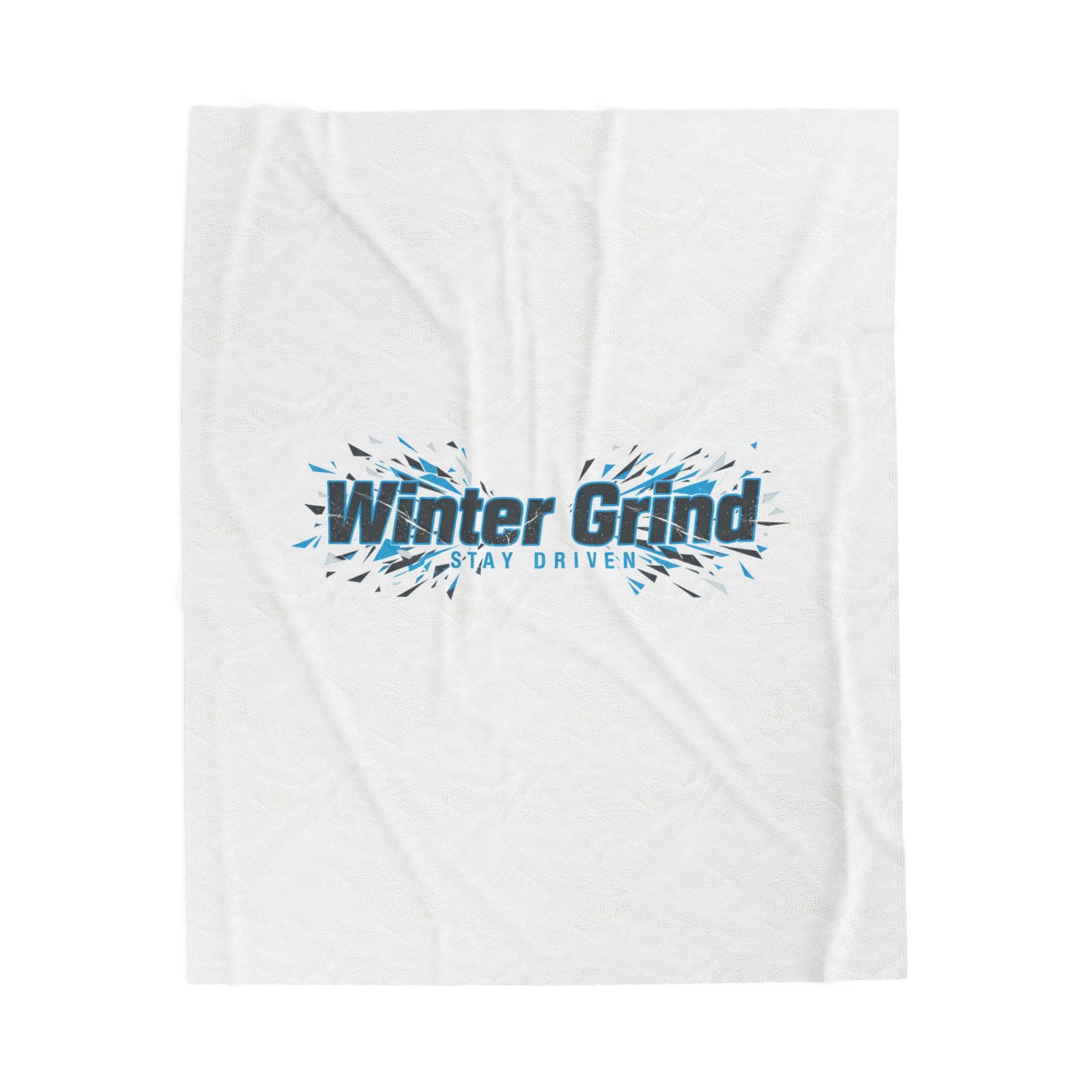 Winter Grind Velveteen Plush Blanket | winter workout, fitspiration