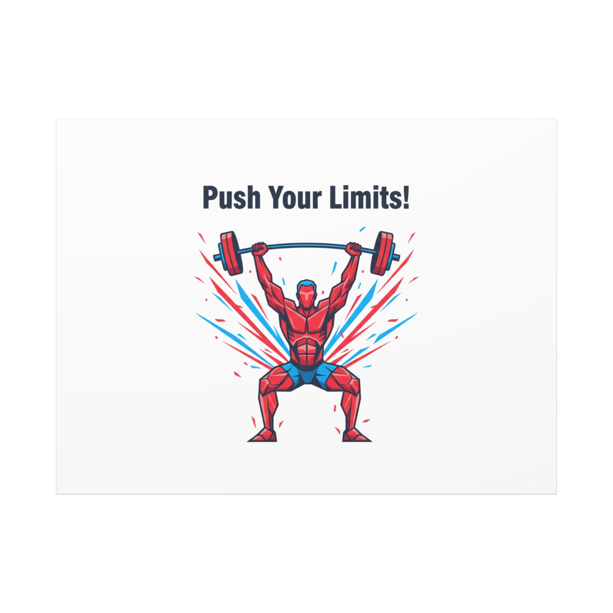 Push Your Limits Canvas | Fitness Motivation Wall Art