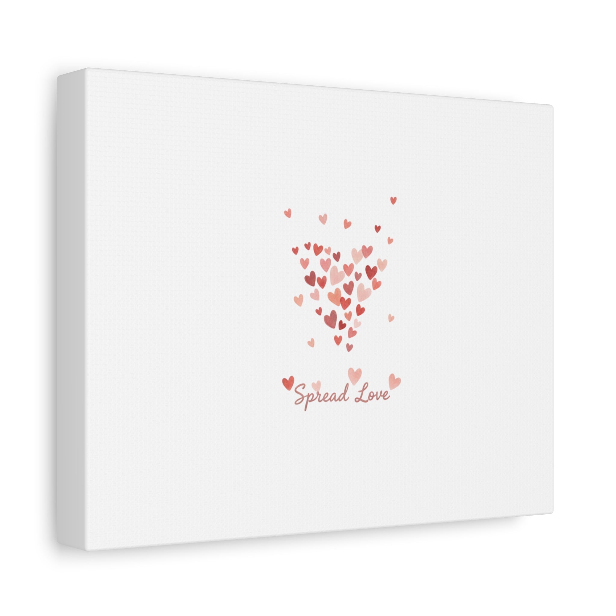 Tiny Heart Confetti Matte Canvas | Spread Love Wall Art