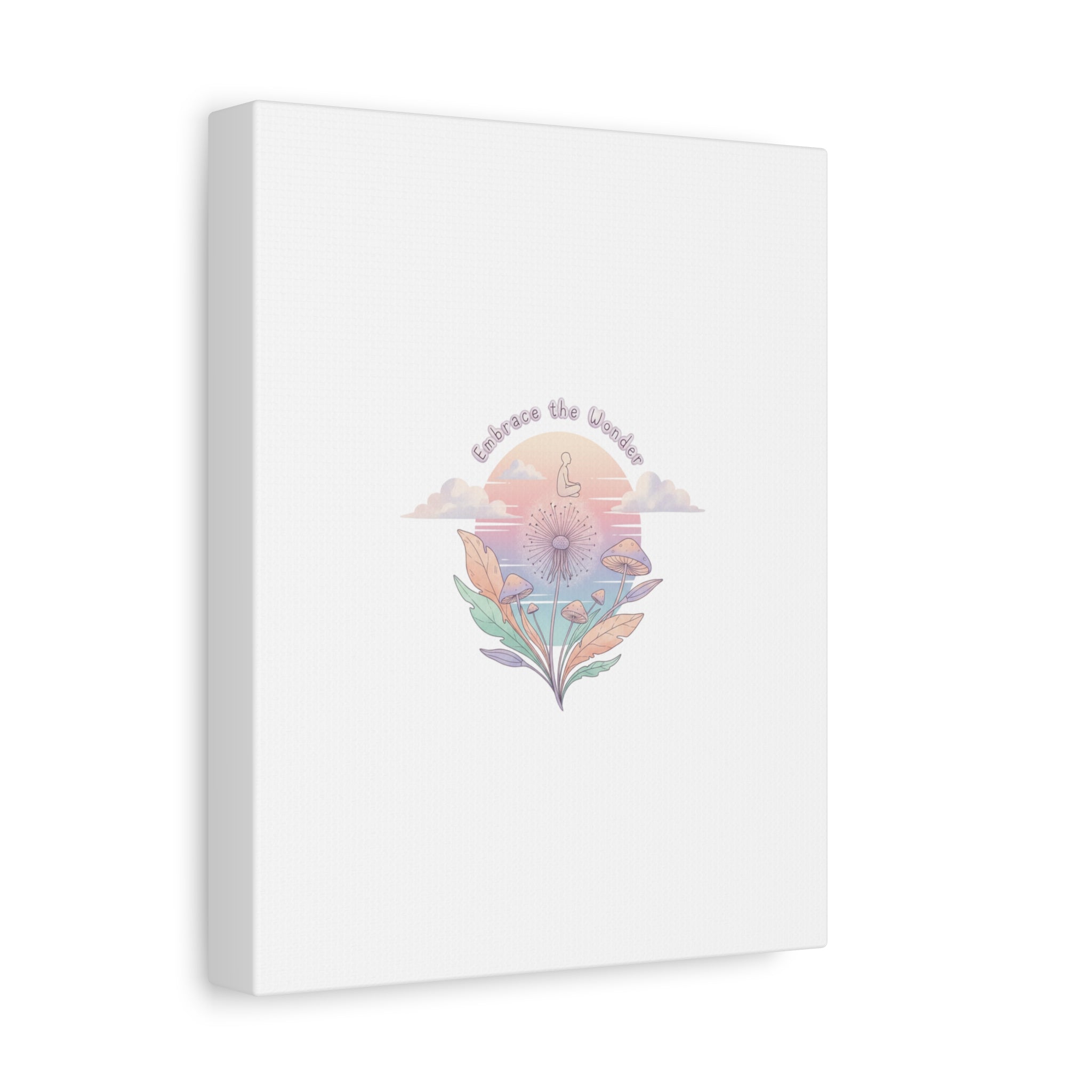 Embrace the Wonder pastel surreal nature print, Canvas