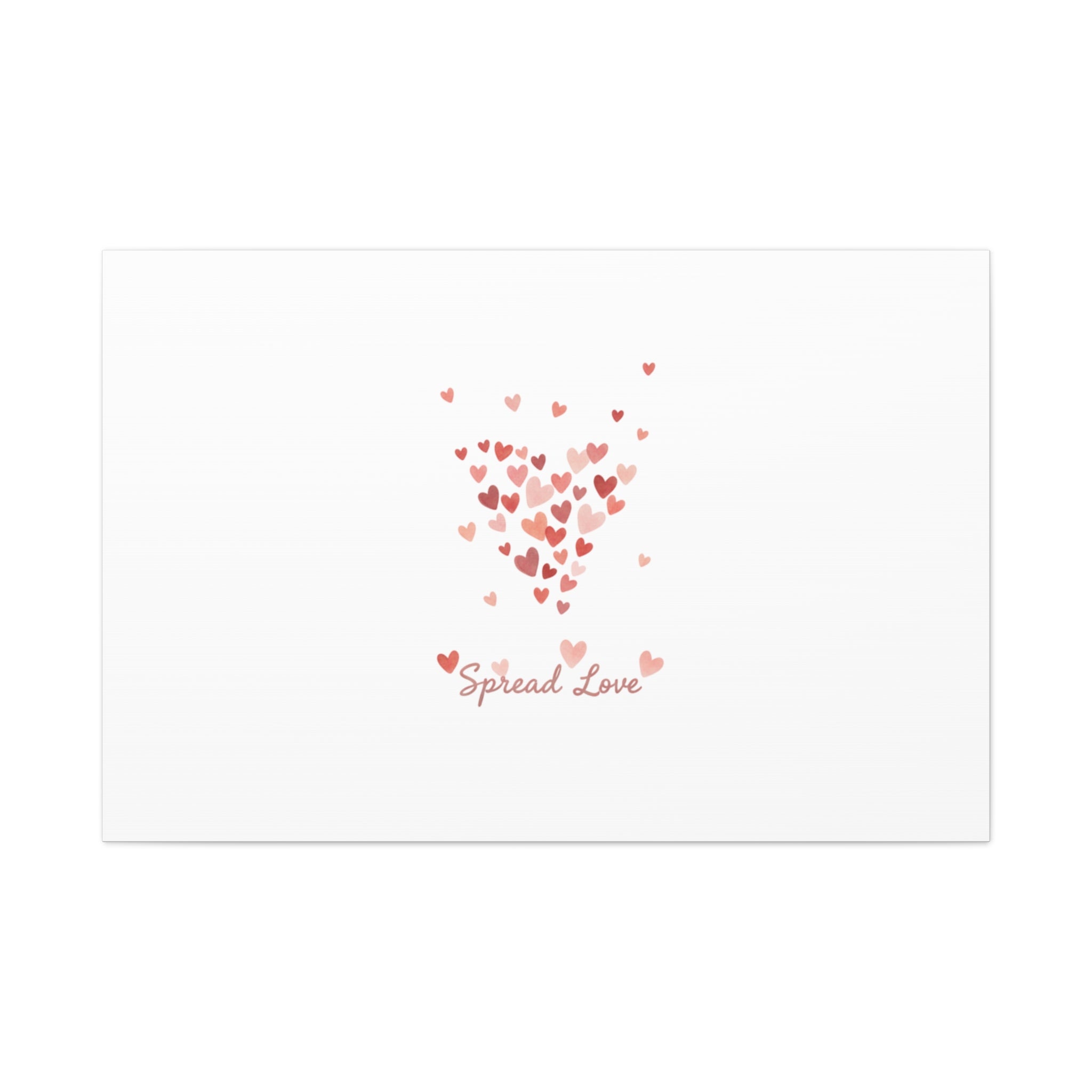 Tiny Heart Confetti Matte Canvas | Spread Love Wall Art