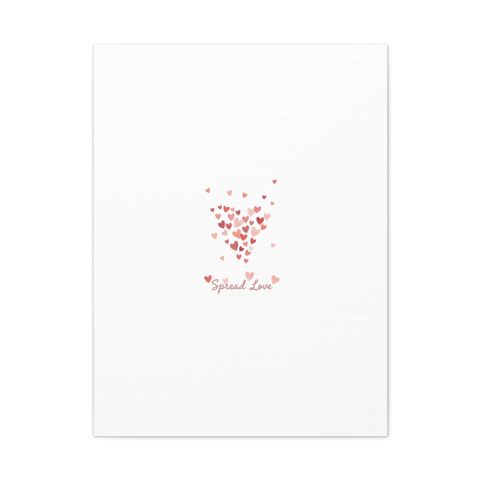 Tiny Heart Confetti Matte Canvas | Spread Love Wall Art
