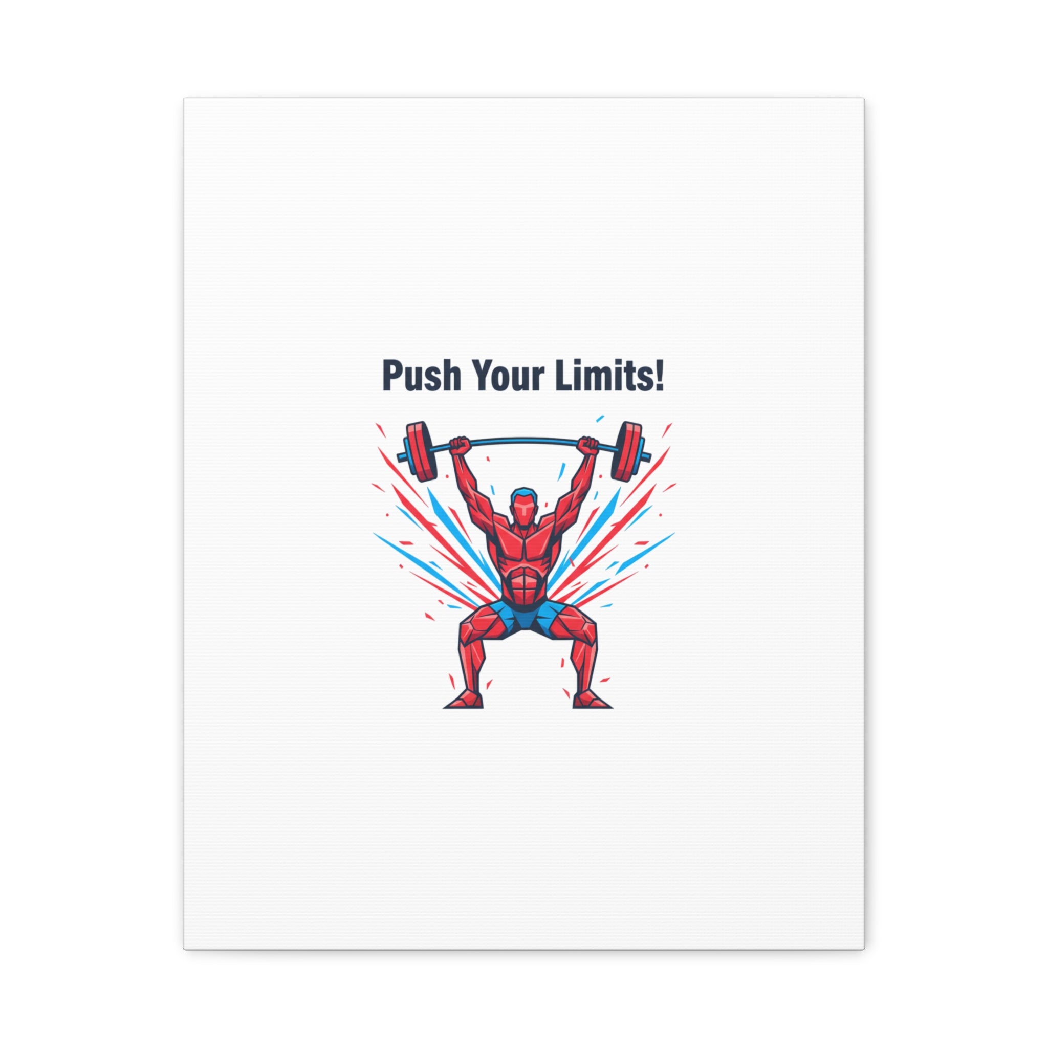 Push Your Limits Canvas | Fitness Motivation Wall Art