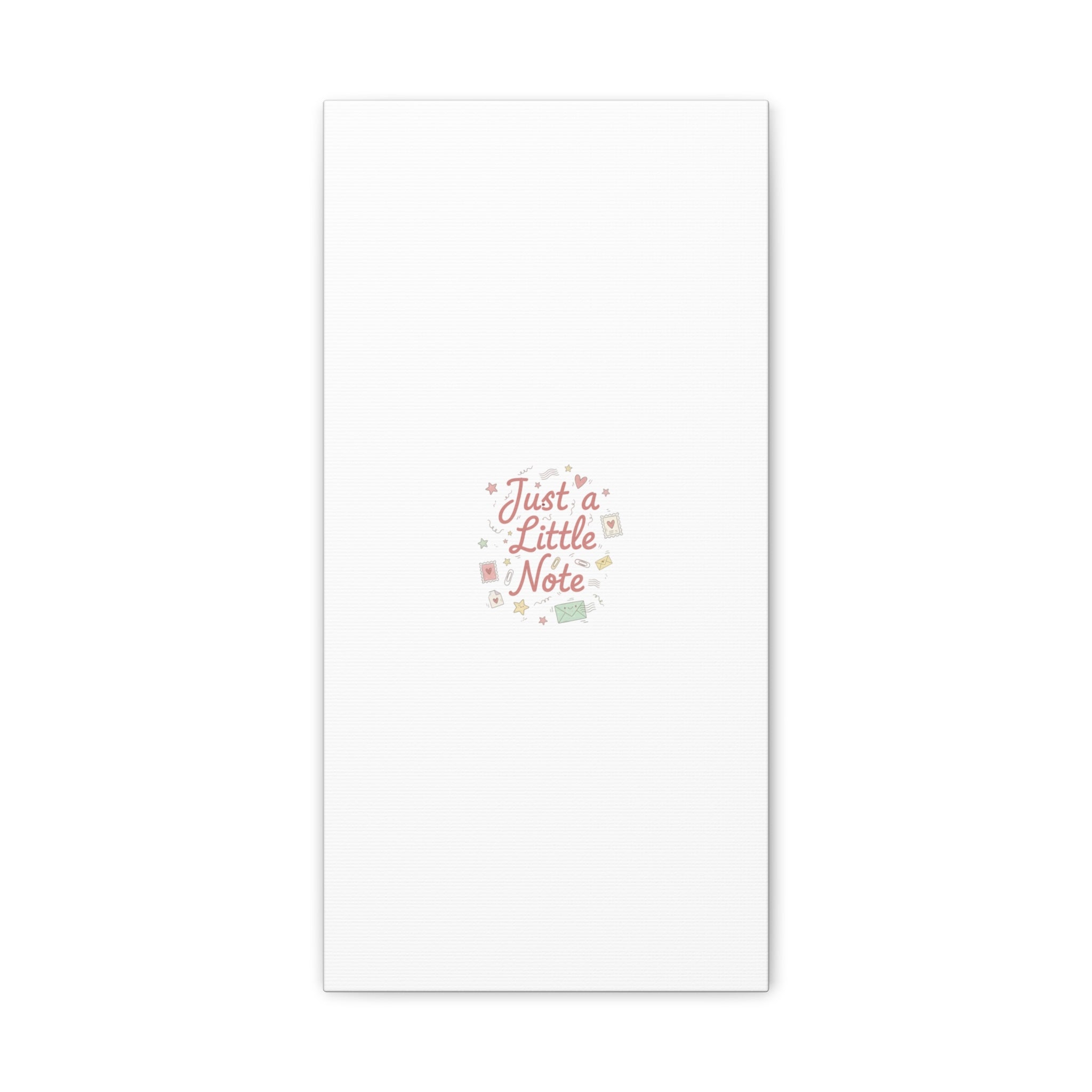 Just a Little Note Canvas | Handwritten Doodle Sketch Aesthetic