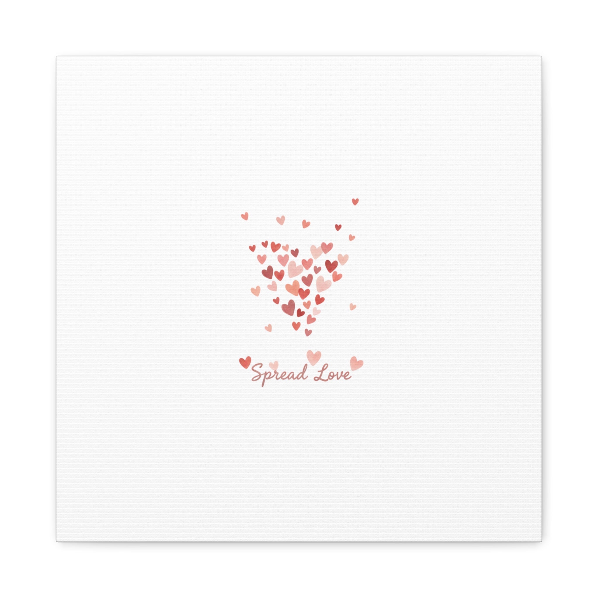 Tiny Heart Confetti Matte Canvas | Spread Love Wall Art
