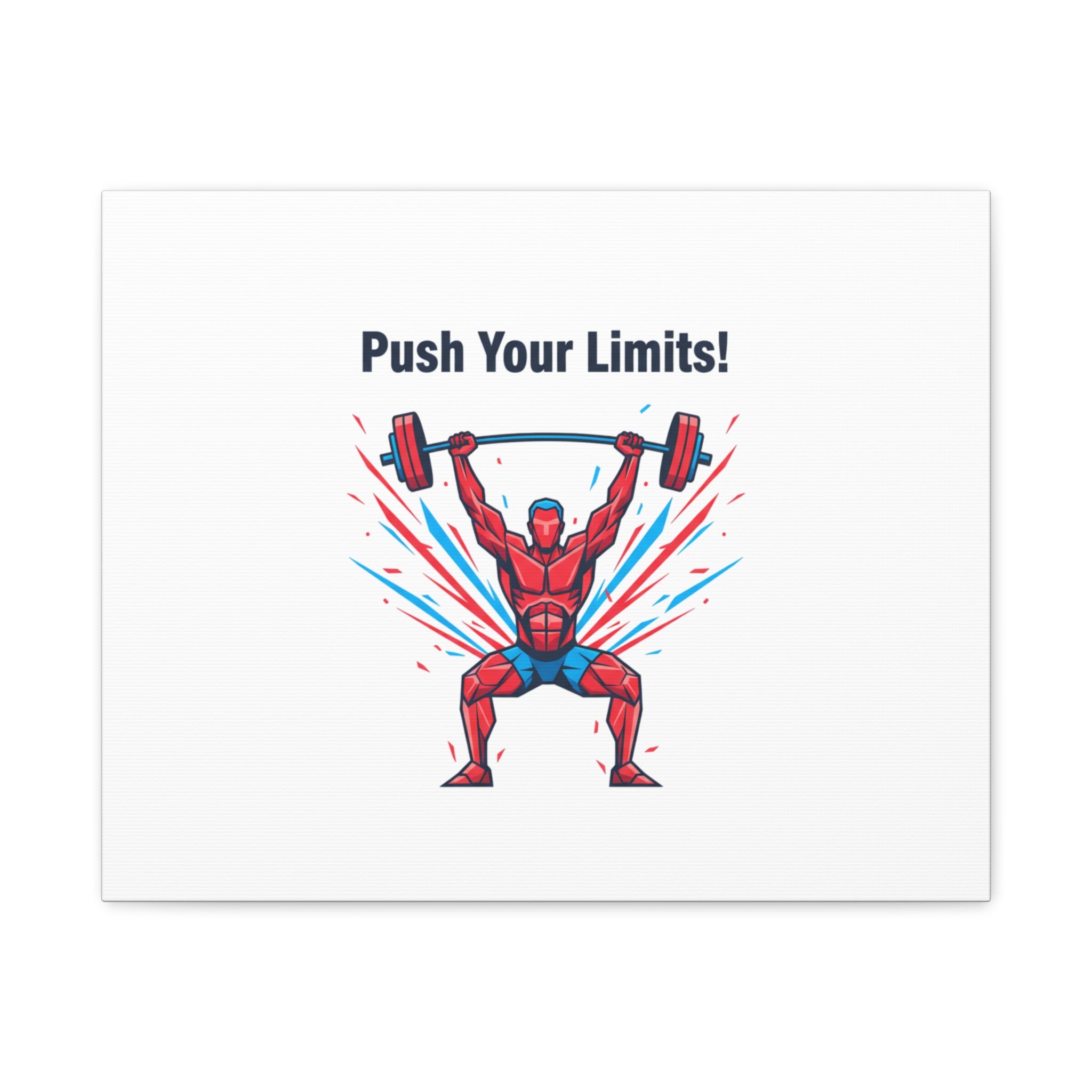 Push Your Limits Canvas | Fitness Motivation Wall Art