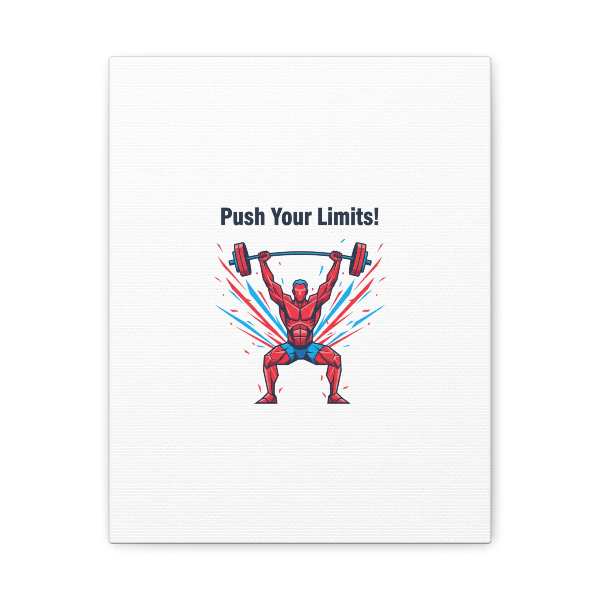 Push Your Limits Canvas | Fitness Motivation Wall Art