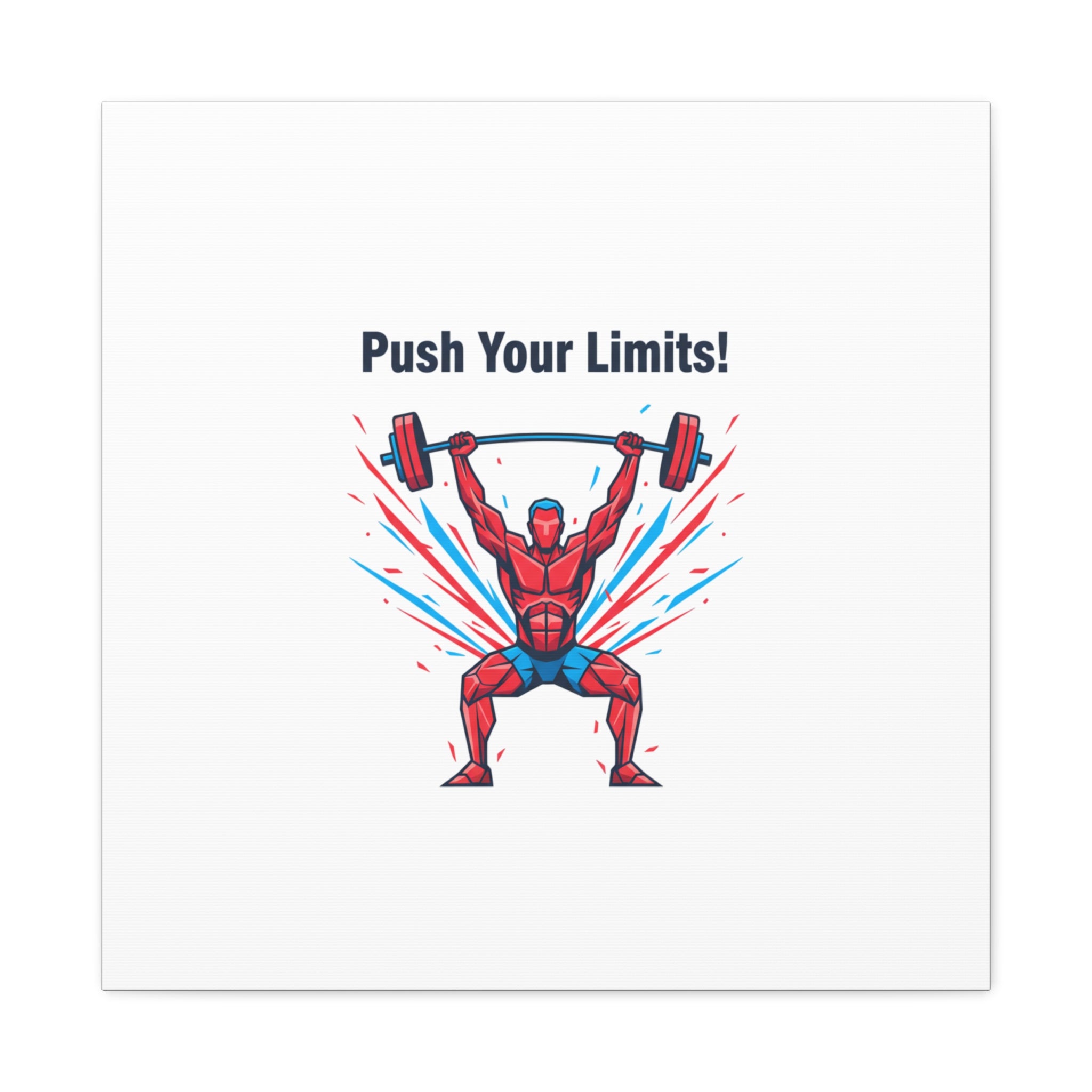 Push Your Limits Canvas | Fitness Motivation Wall Art