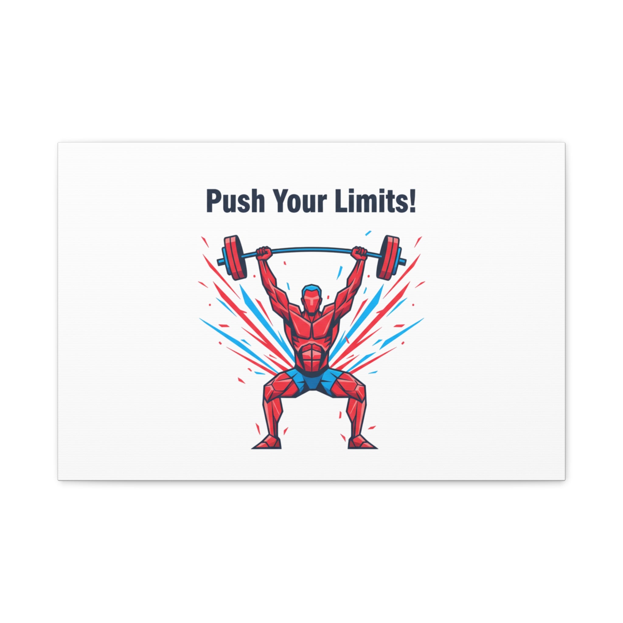 Push Your Limits Canvas | Fitness Motivation Wall Art