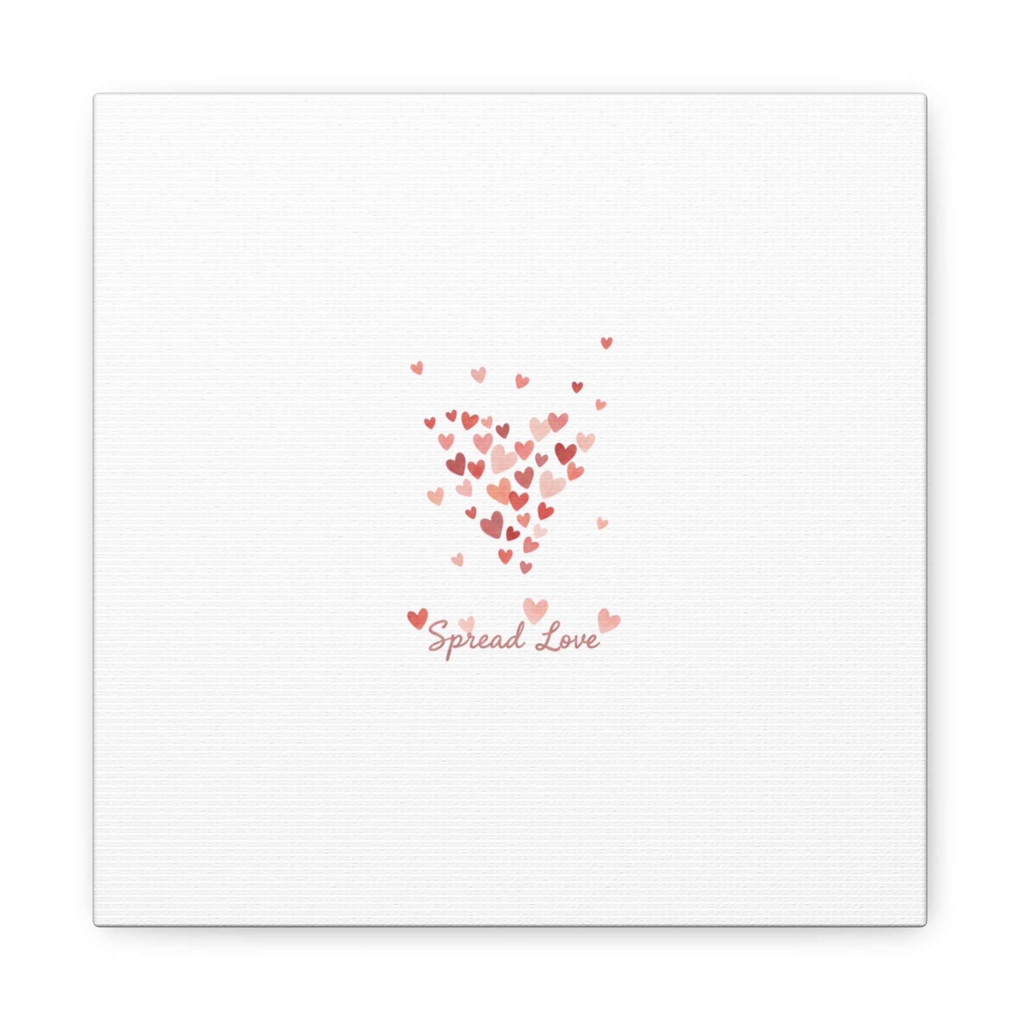 Tiny Heart Confetti Matte Canvas | Spread Love Wall Art