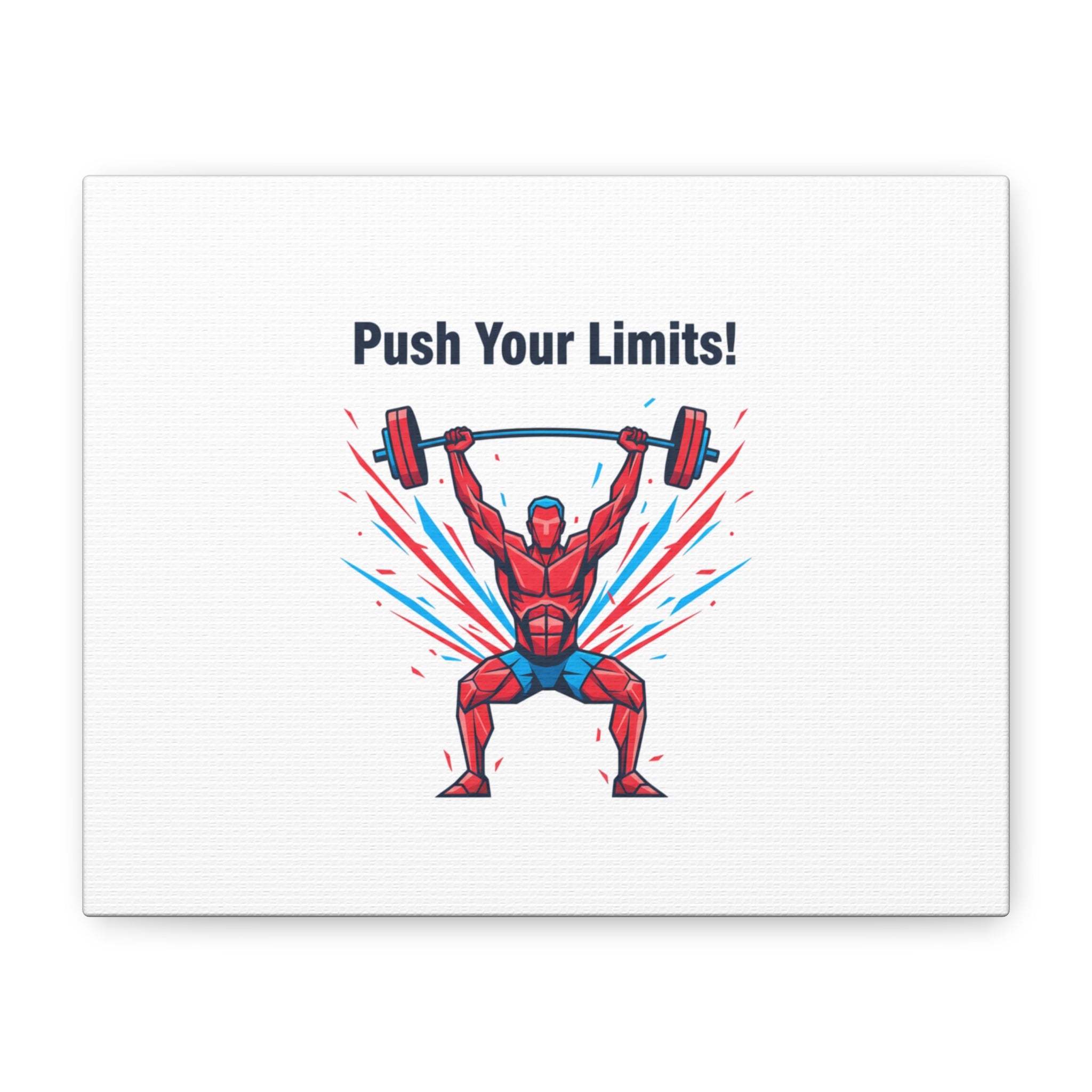 Push Your Limits Canvas | Fitness Motivation Wall Art