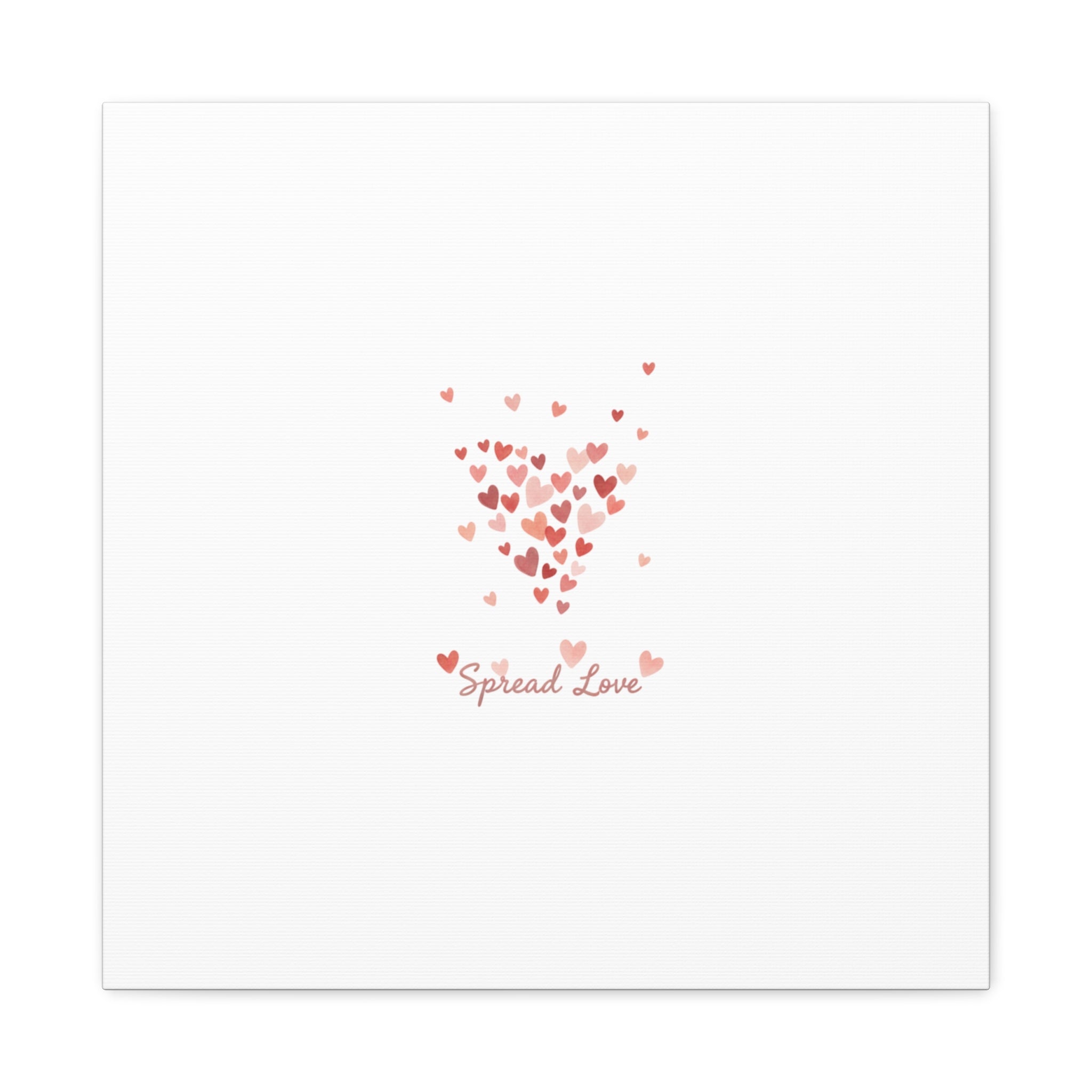 Tiny Heart Confetti Matte Canvas | Spread Love Wall Art