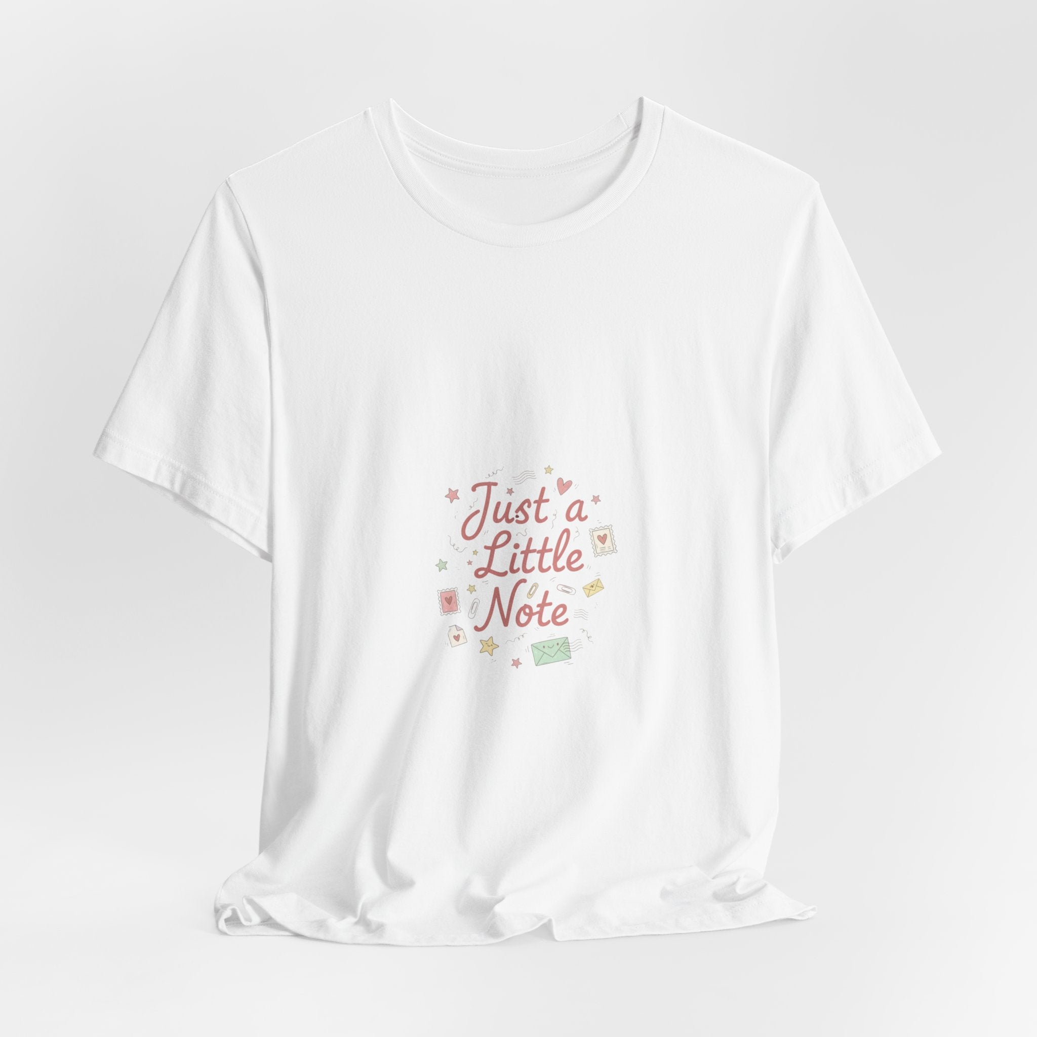 Just a Little Note T-Shirt | Handwritten Doodle, Sketch Aesthetic