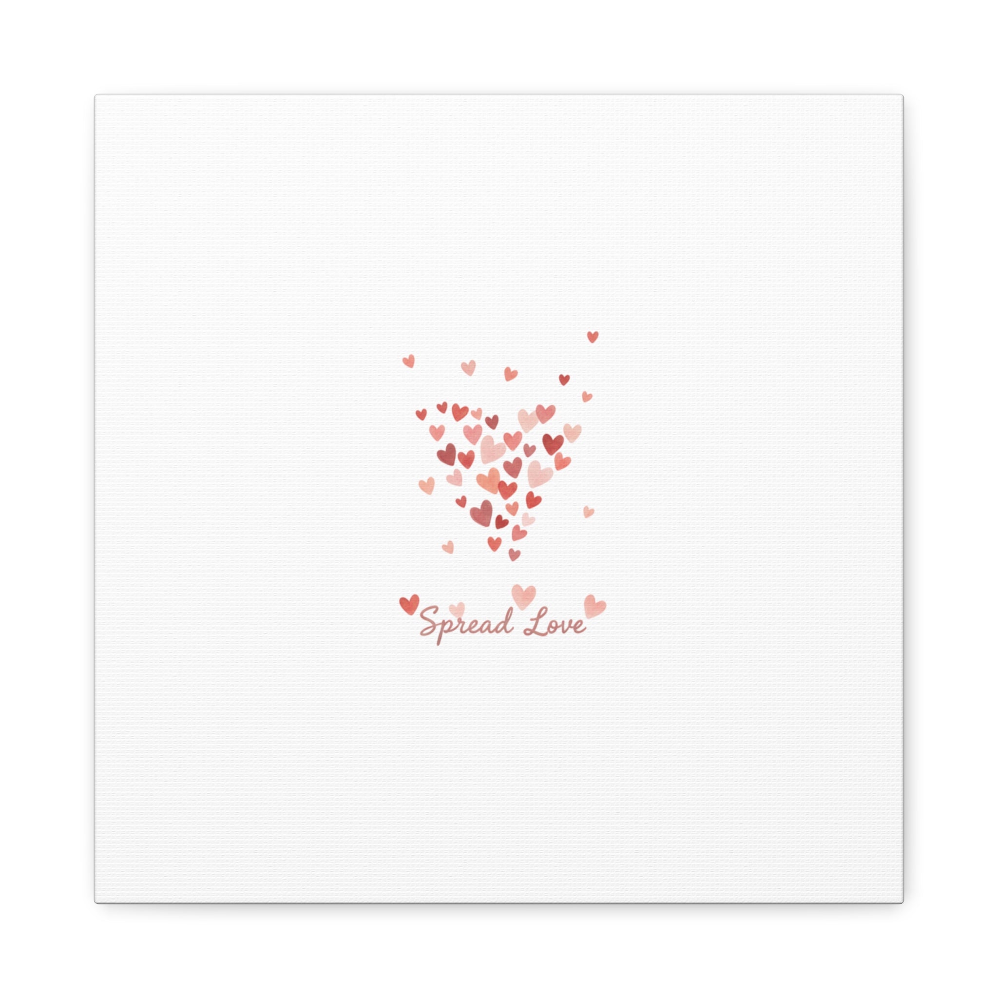 Tiny Heart Confetti Matte Canvas | Spread Love Wall Art