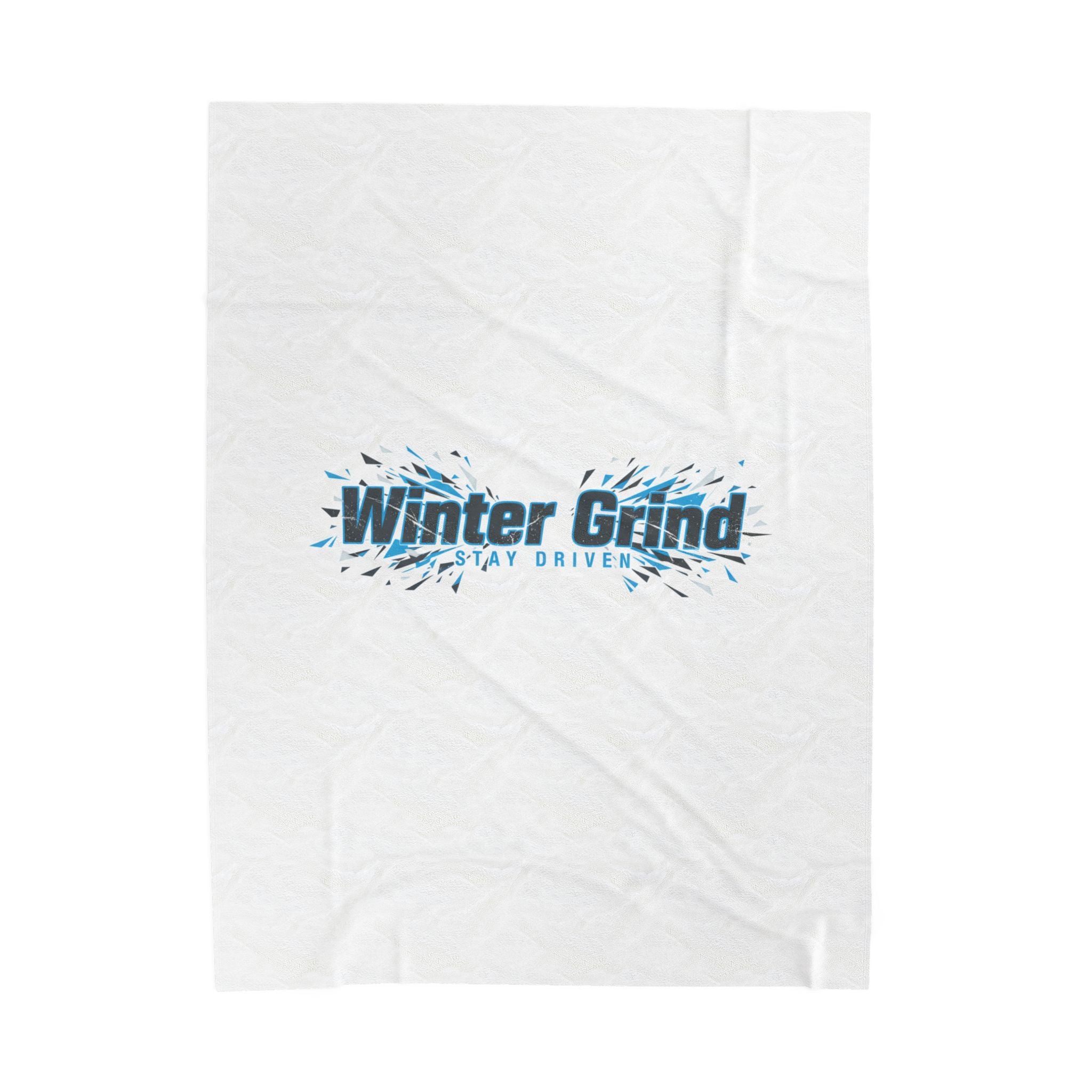 Winter Grind Velveteen Plush Blanket | winter workout, fitspiration