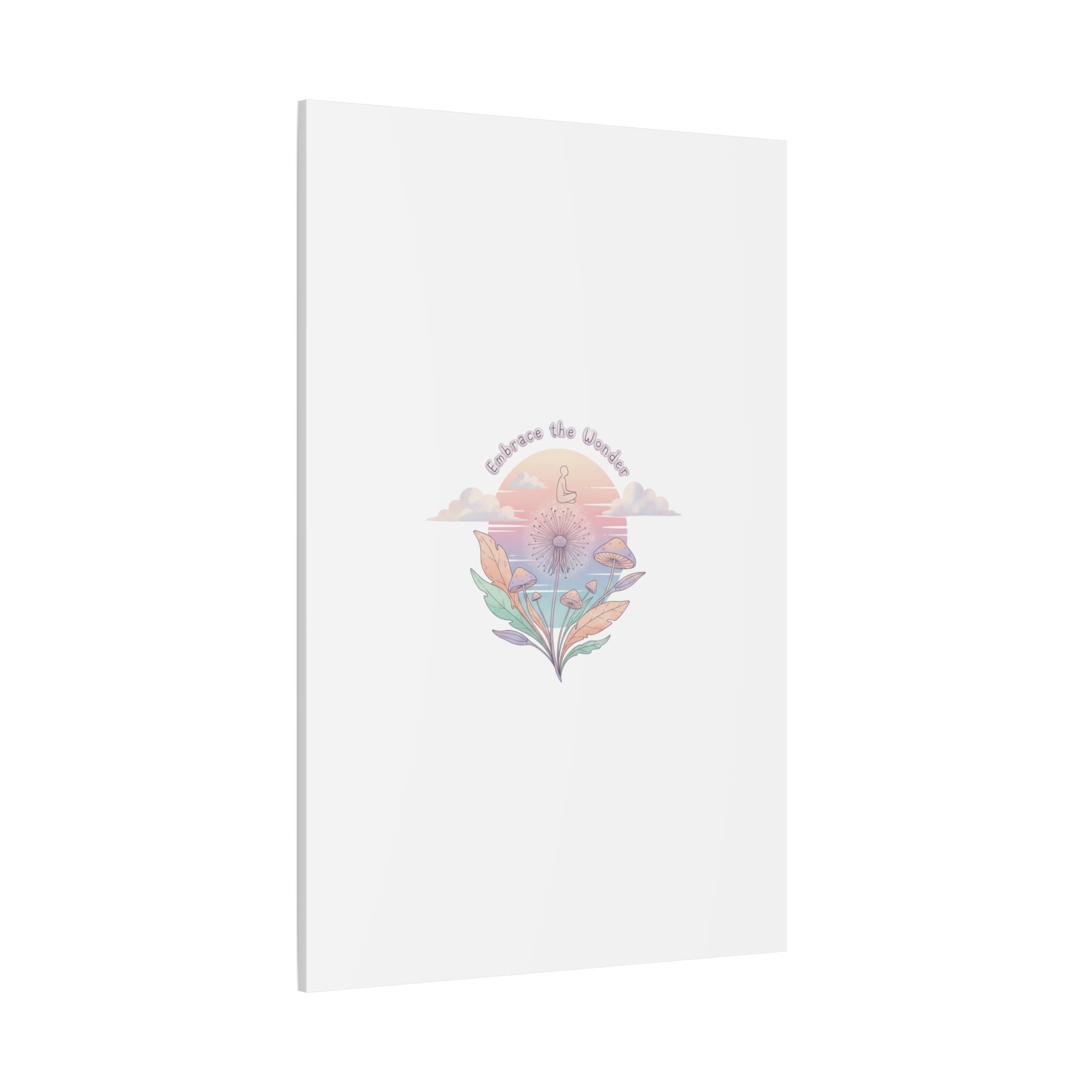 Embrace the Wonder pastel surreal nature print, Canvas