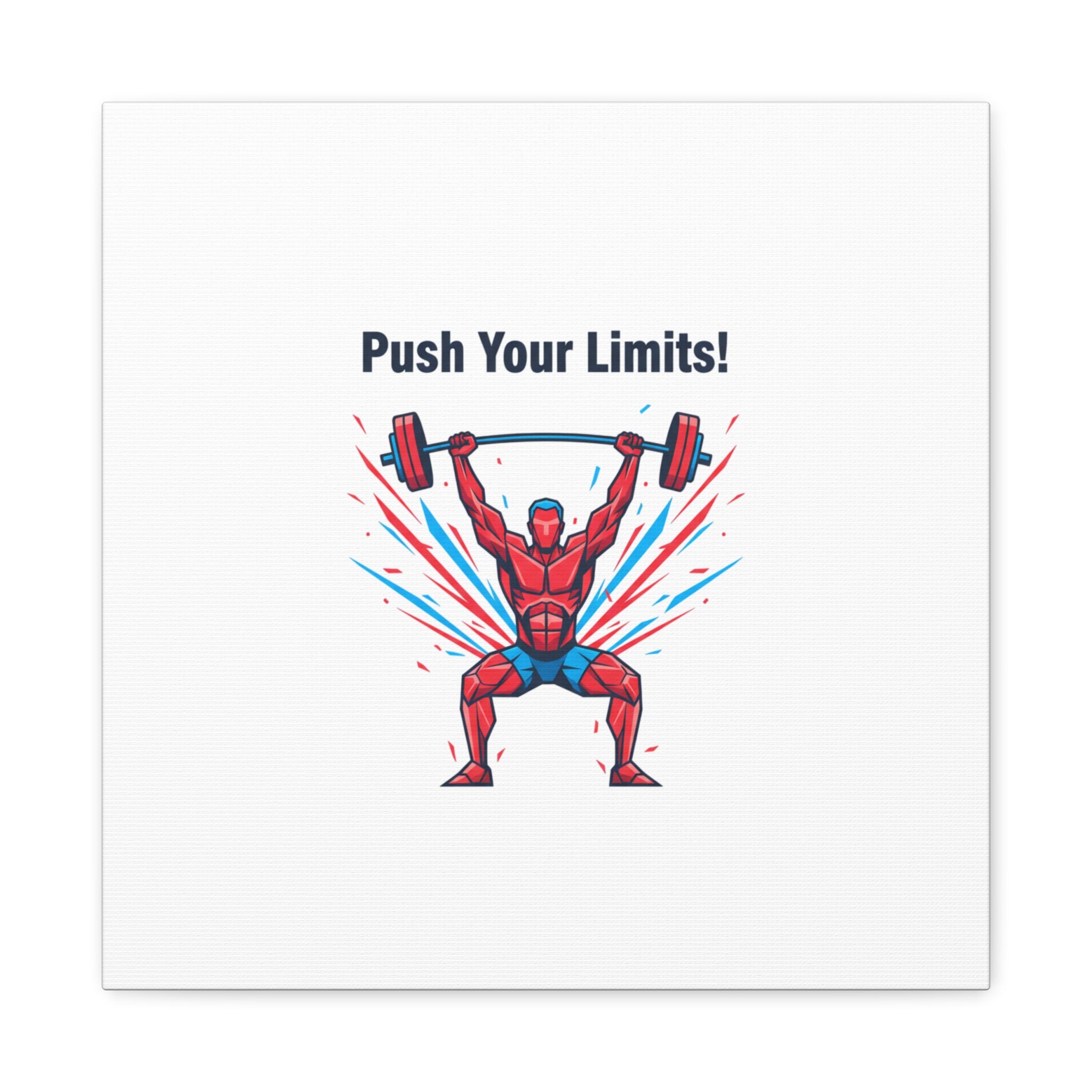 Push Your Limits Canvas | Fitness Motivation Wall Art