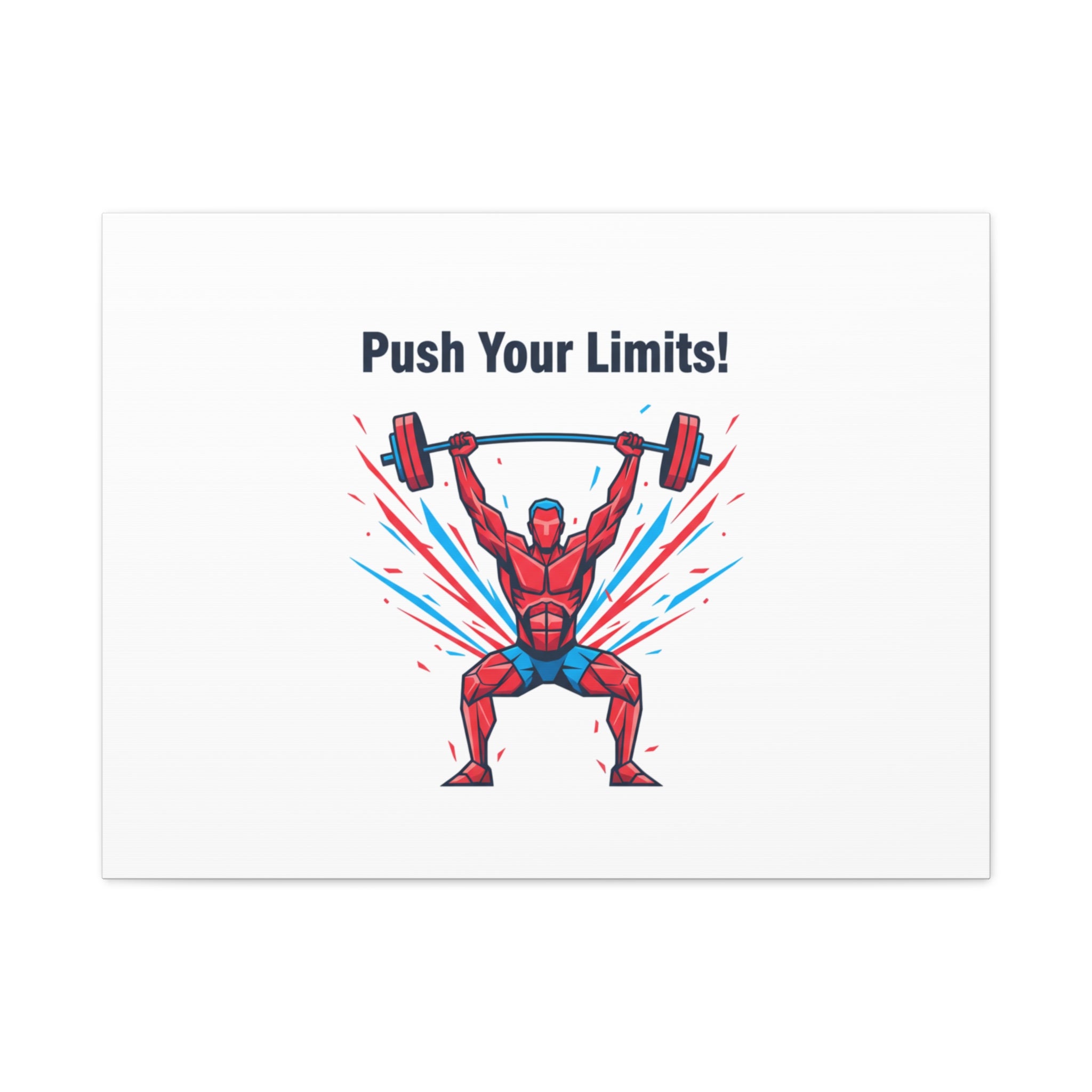 Push Your Limits Canvas | Fitness Motivation Wall Art